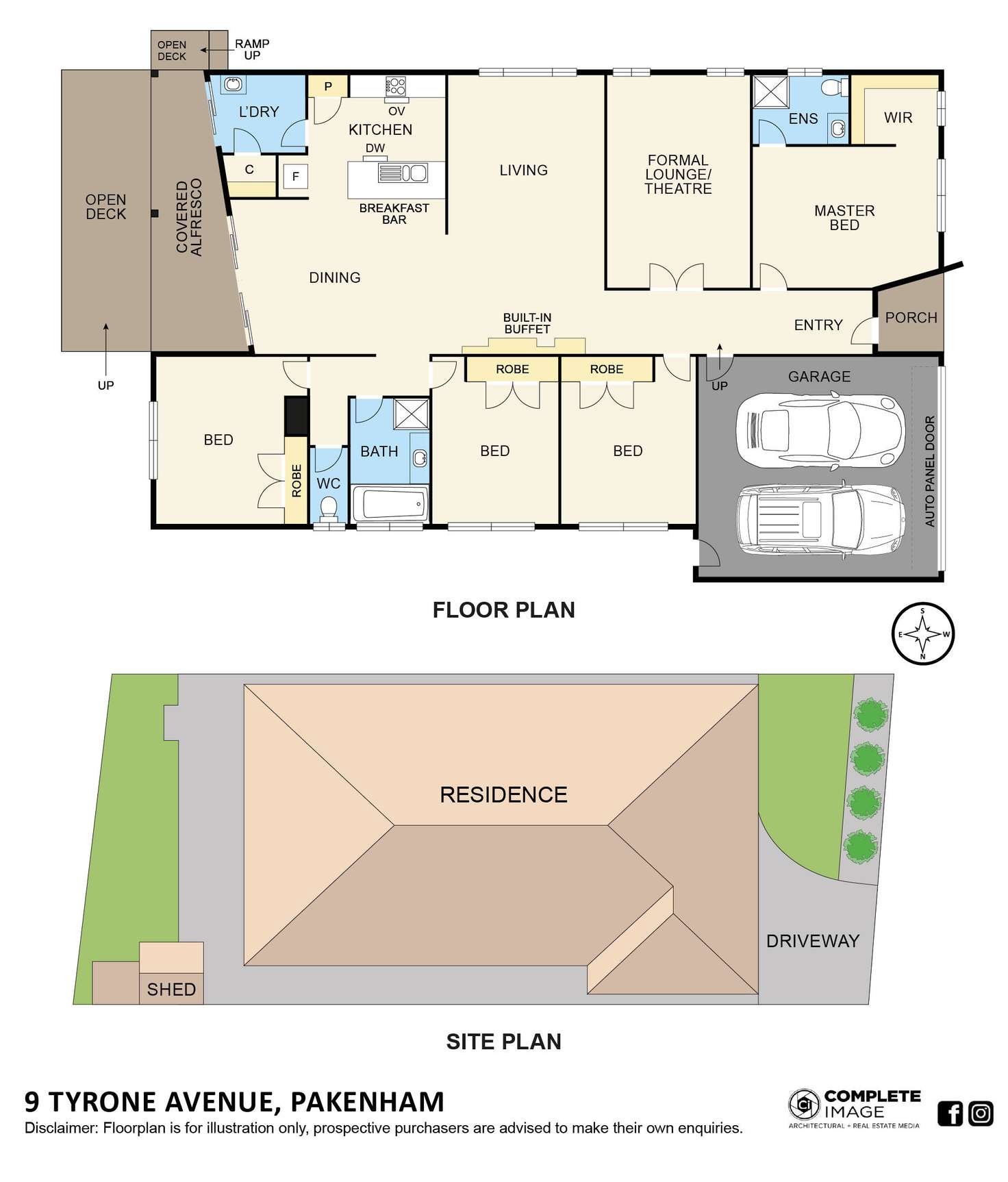 Floorplan of Homely house listing, 9 Tyrone Avenue, Pakenham VIC 3810