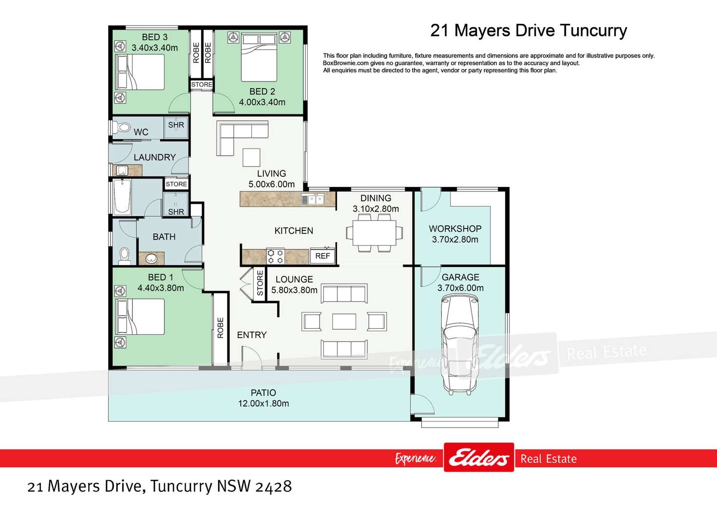 Floorplan of Homely house listing, 21 Mayers Drive, Tuncurry NSW 2428