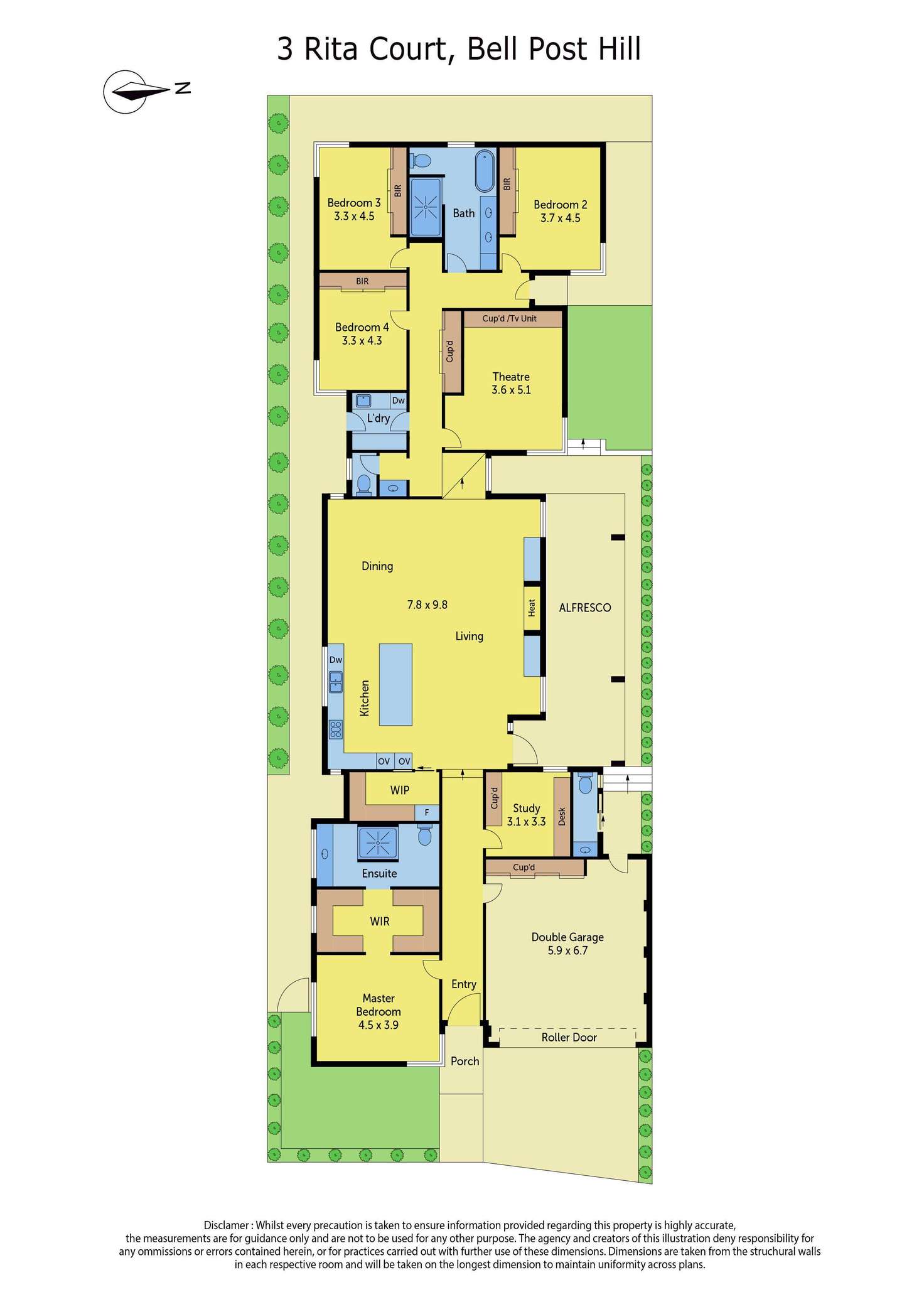 Floorplan of Homely house listing, 3 Rita Court, Bell Post Hill VIC 3215