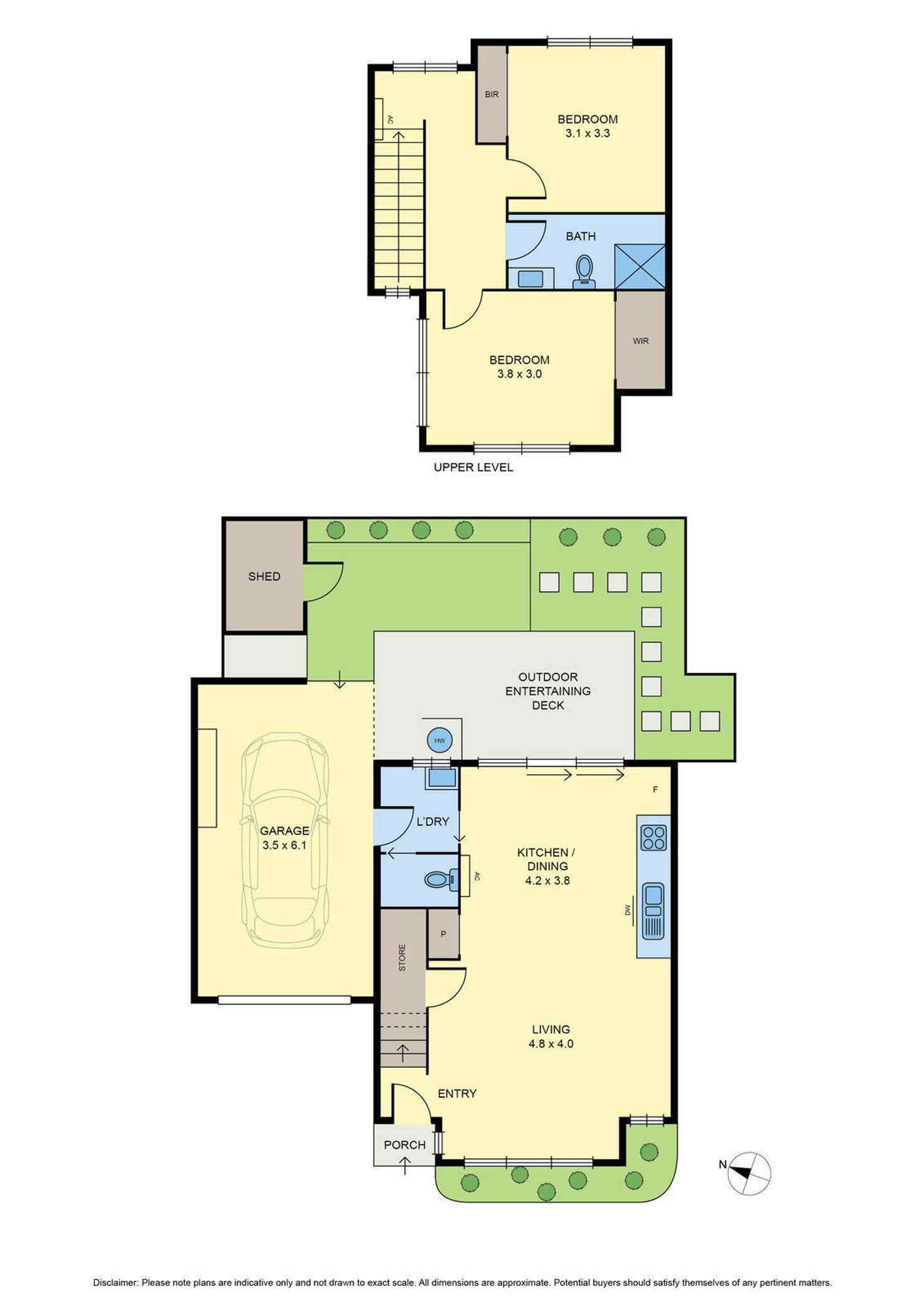 Floorplan of Homely townhouse listing, 2/10 Albert Street, Oak Park VIC 3046