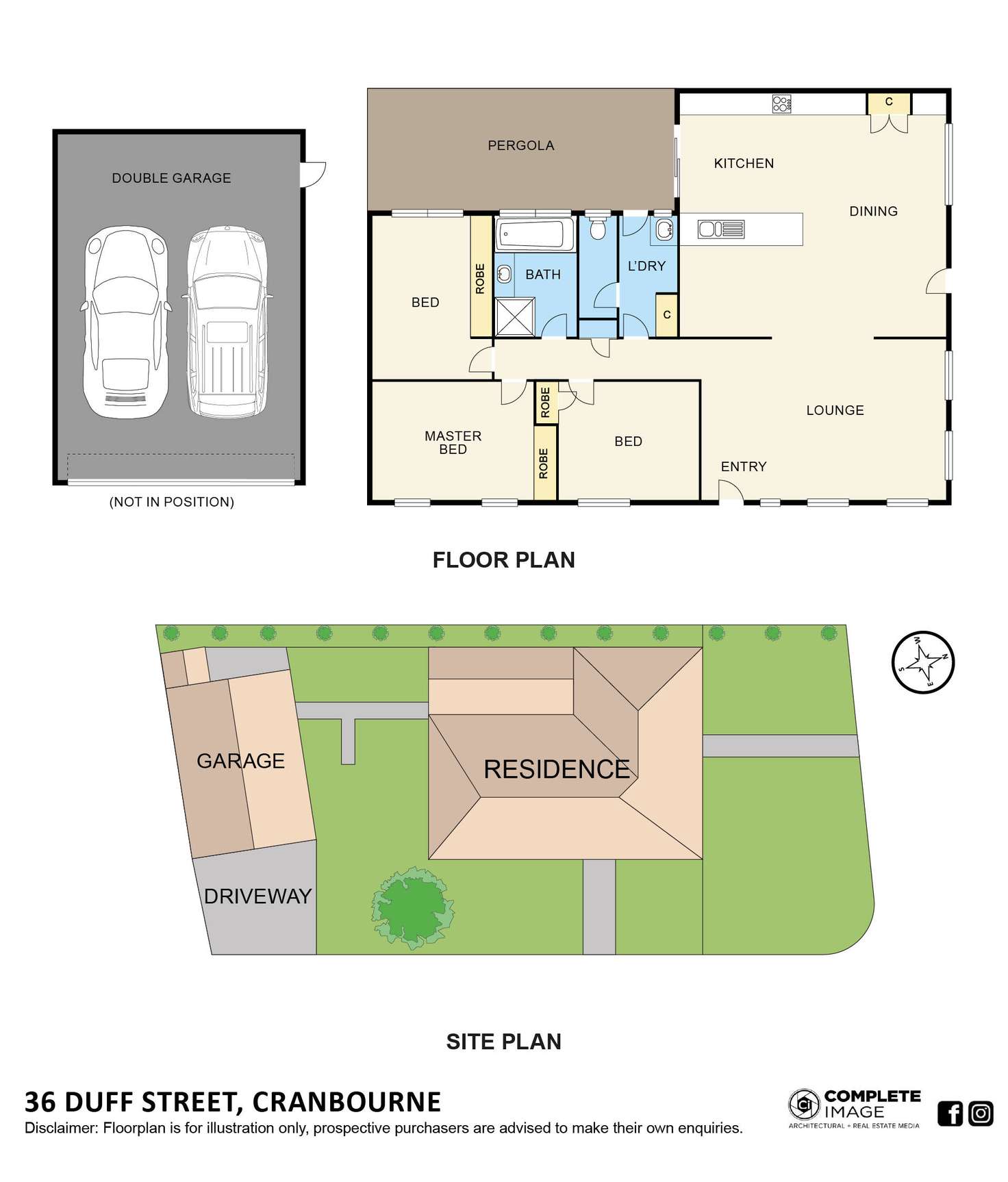 Floorplan of Homely house listing, 36 Duff Street, Cranbourne VIC 3977