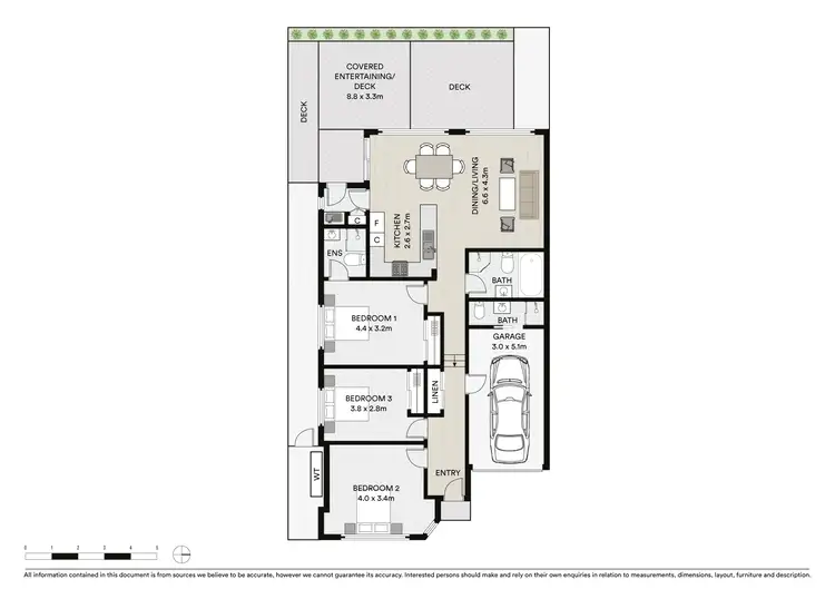 Floorplan of Homely semi-detached listing, 36C Tungarra Road, Girraween NSW 2145