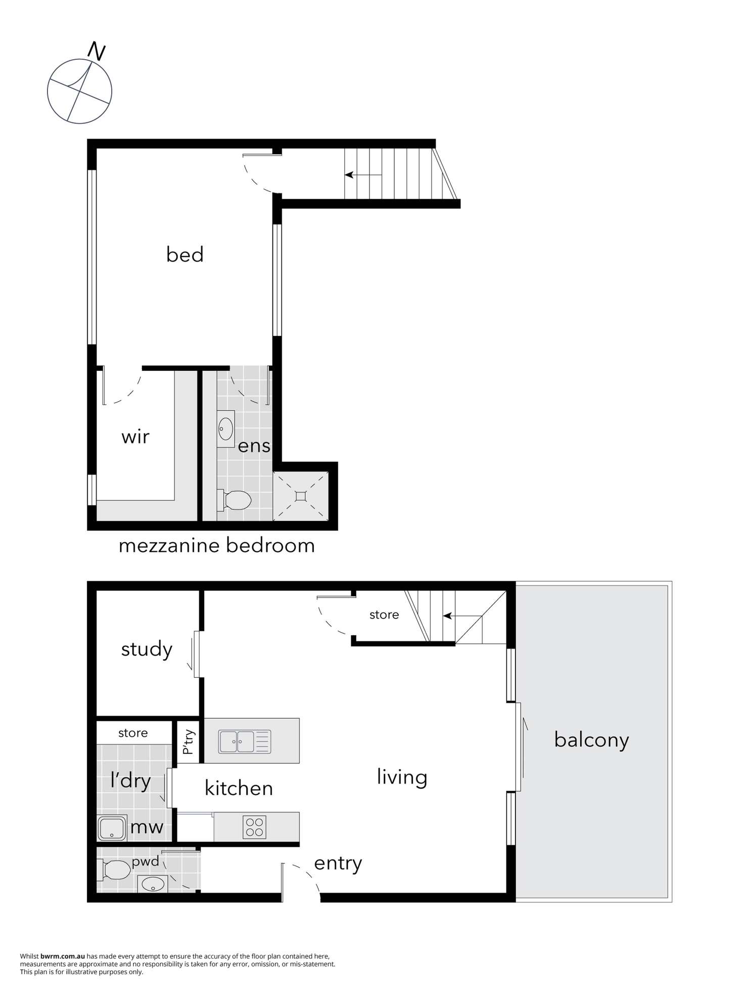 Floorplan of Homely apartment listing, 4/45 Wentworth Avenue, Kingston ACT 2604