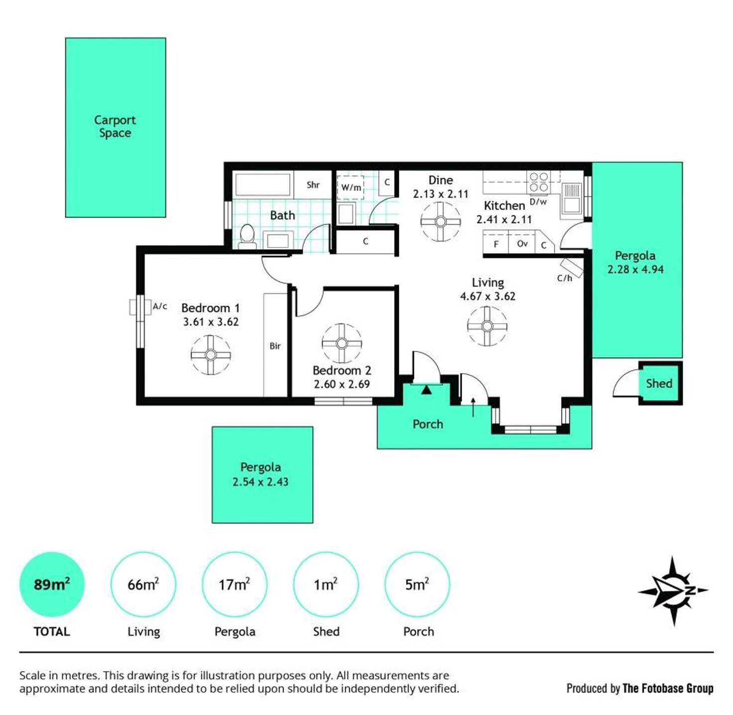 Floorplan of Homely unit listing, 1/32 Barnes Avenue, Marleston SA 5033