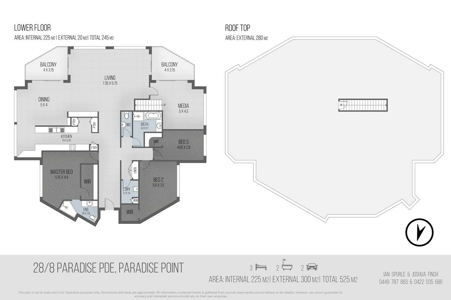 Floorplan of Homely apartment listing, 28/8 Paradise Parade, Paradise Point QLD 4216