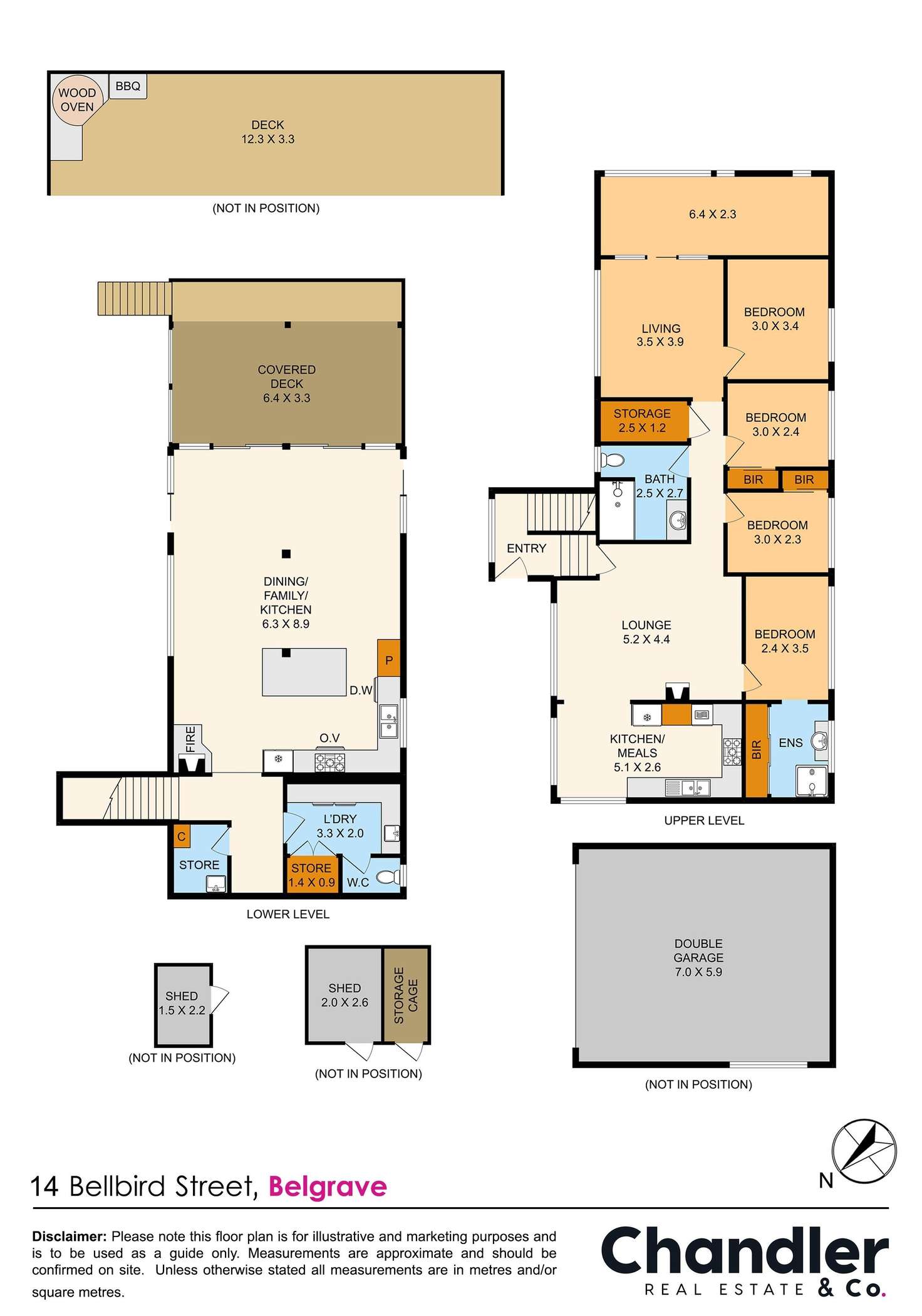 Floorplan of Homely house listing, 14 Bellbird Street, Belgrave VIC 3160