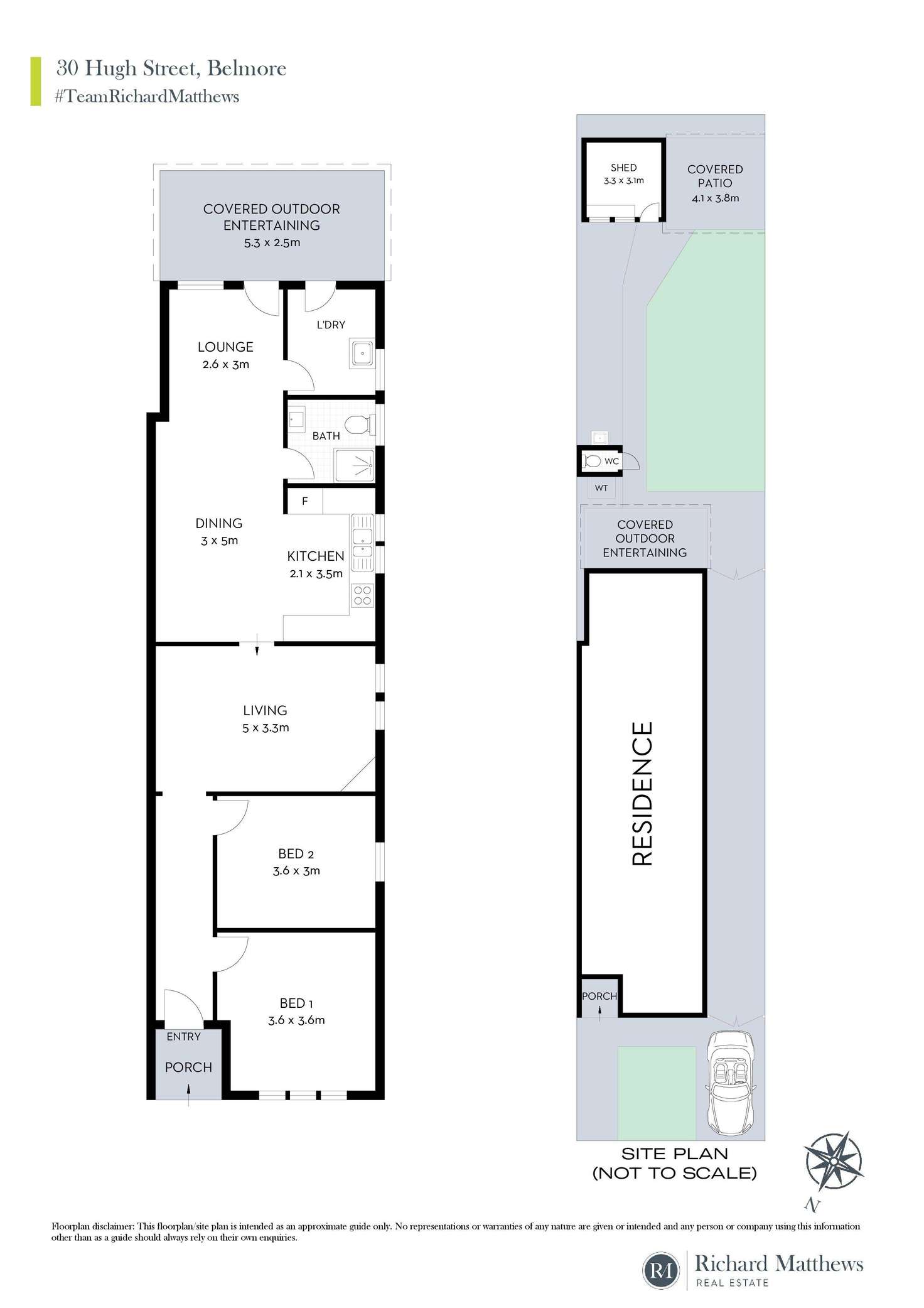 Floorplan of Homely semiDetached listing, 30 Hugh Street, Belmore NSW 2192