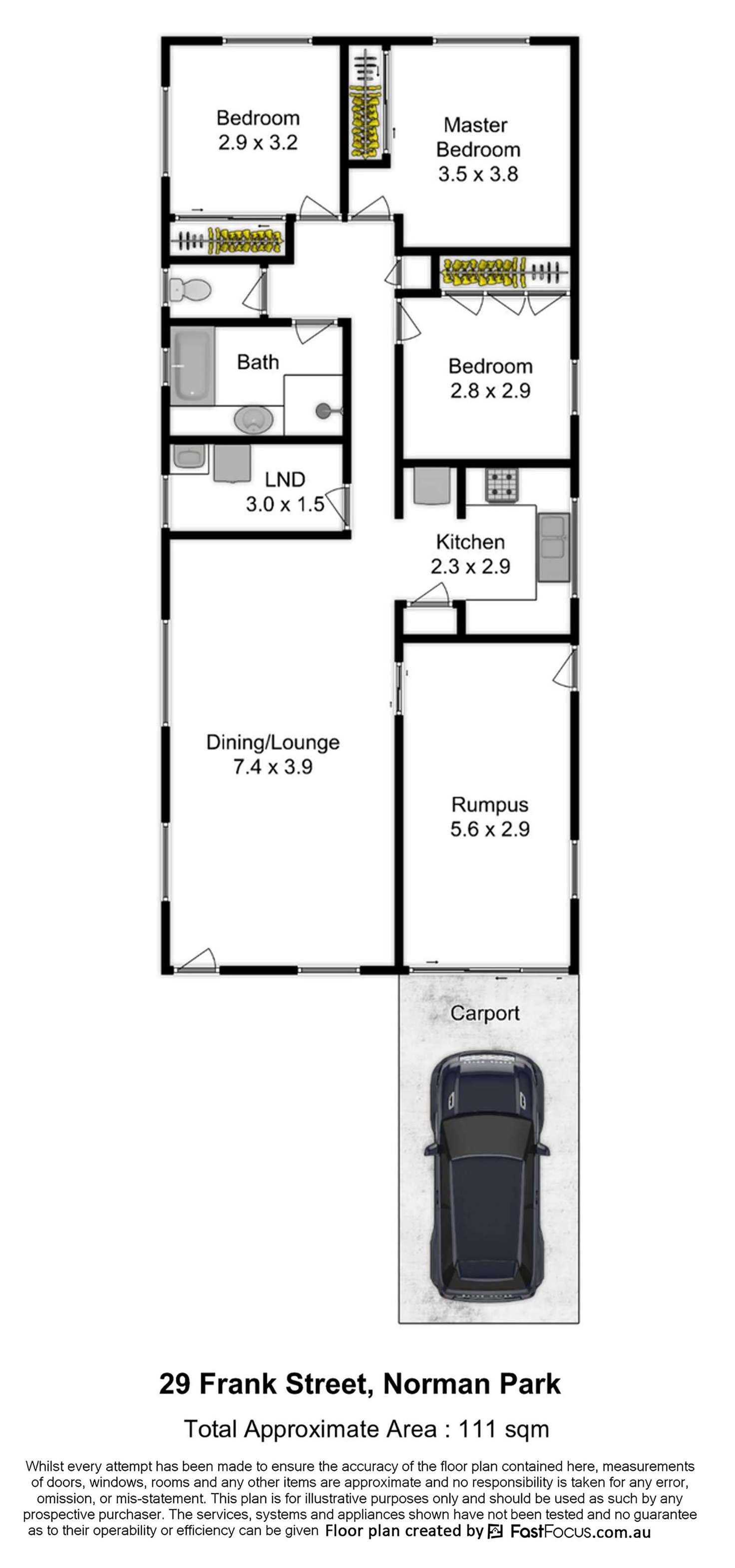 Floorplan of Homely house listing, 29 Frank Street, Norman Park QLD 4170