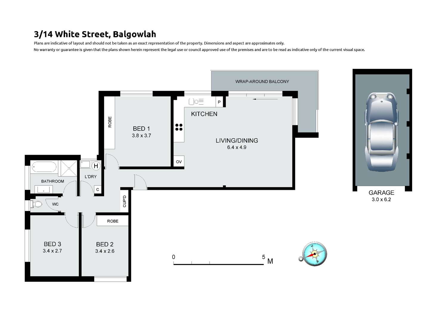 Floorplan of Homely unit listing, 3/14 White Street, Balgowlah NSW 2093