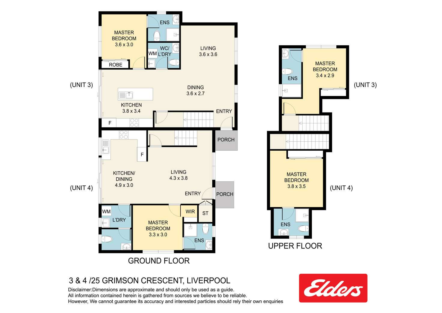 Floorplan of Homely townhouse listing, 4/25 Grimson Crescent, Liverpool NSW 2170