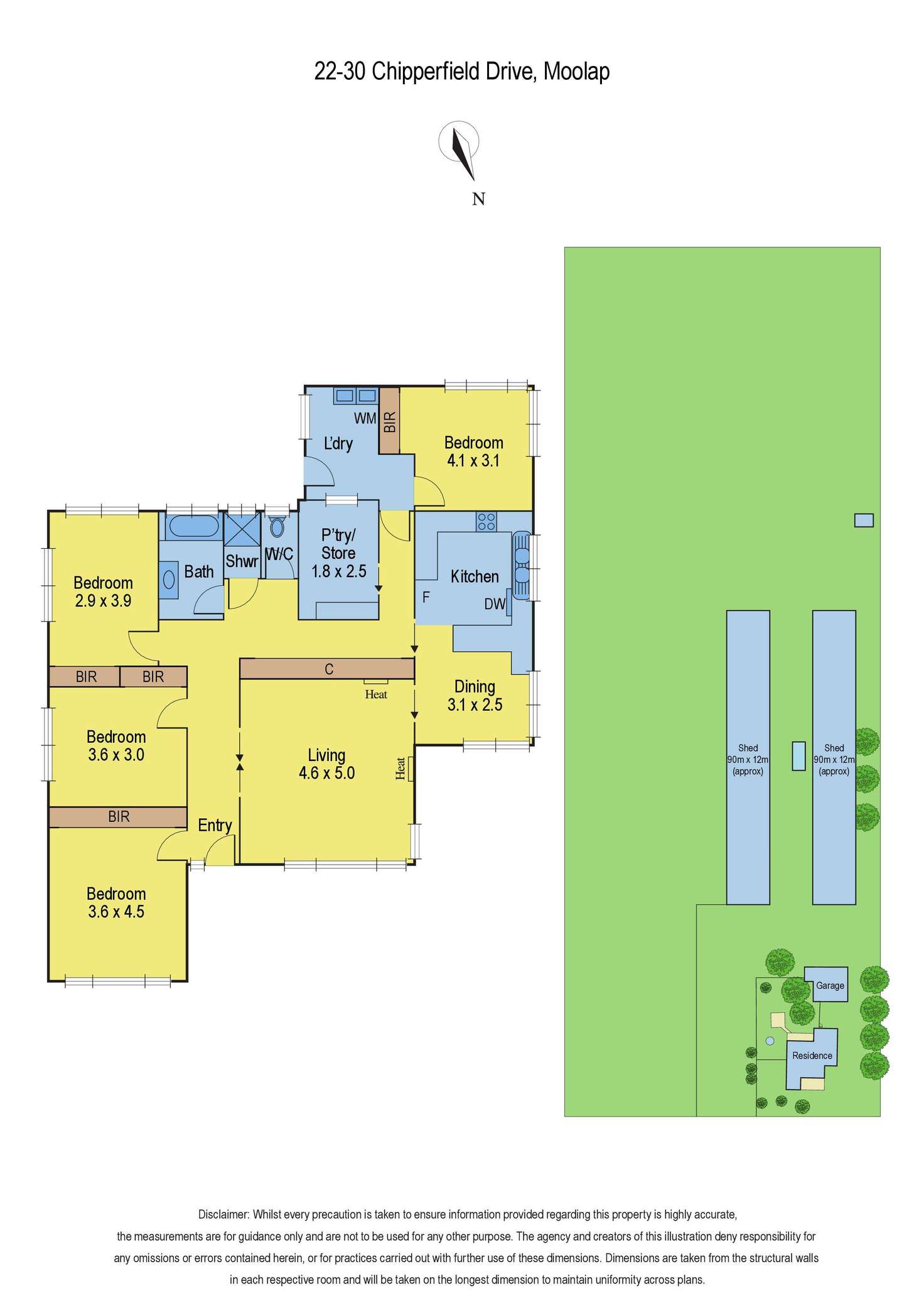 Floorplan of Homely acreageSemiRural listing, 22-30 Chipperfield Drive, Moolap VIC 3224