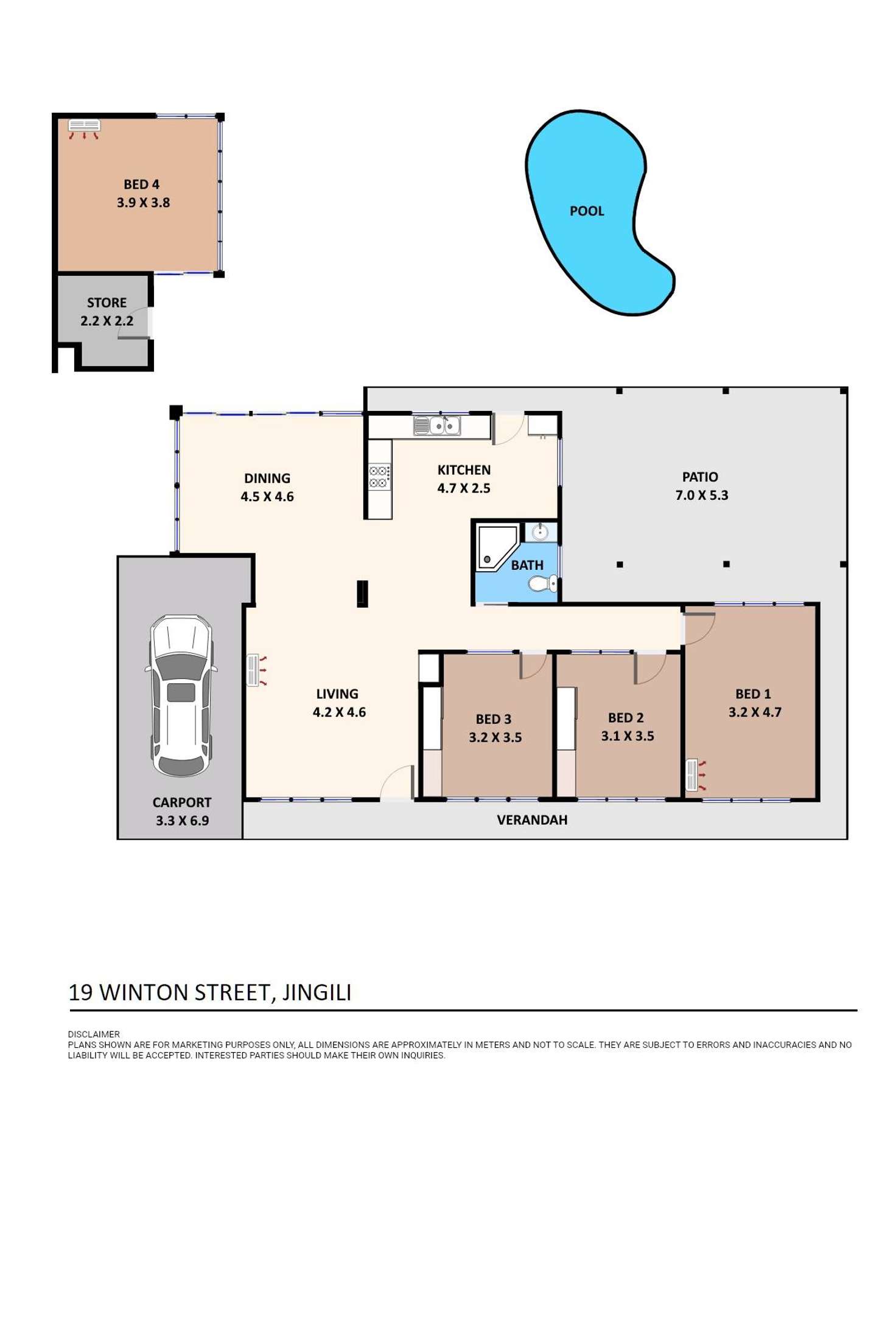 Floorplan of Homely house listing, 19 Winton Street, Jingili NT 810