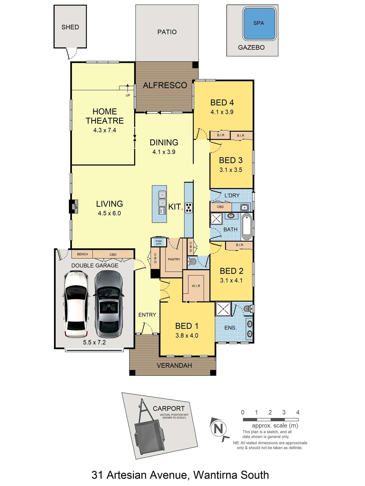 Floorplan of Homely house listing, 31 Artesian Avenue, Wantirna South VIC 3152