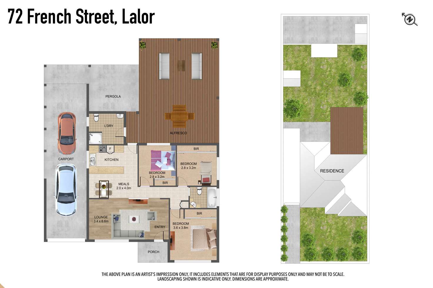 Floorplan of Homely house listing, 72 French Street, Lalor VIC 3075