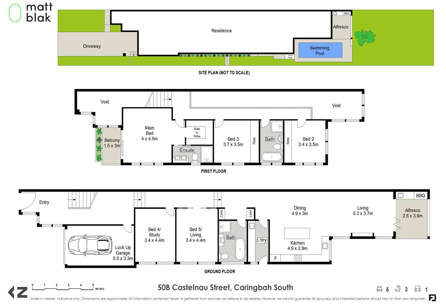 Floorplan of Homely semiDetached listing, 50B Castelnau Street, Caringbah South NSW 2229