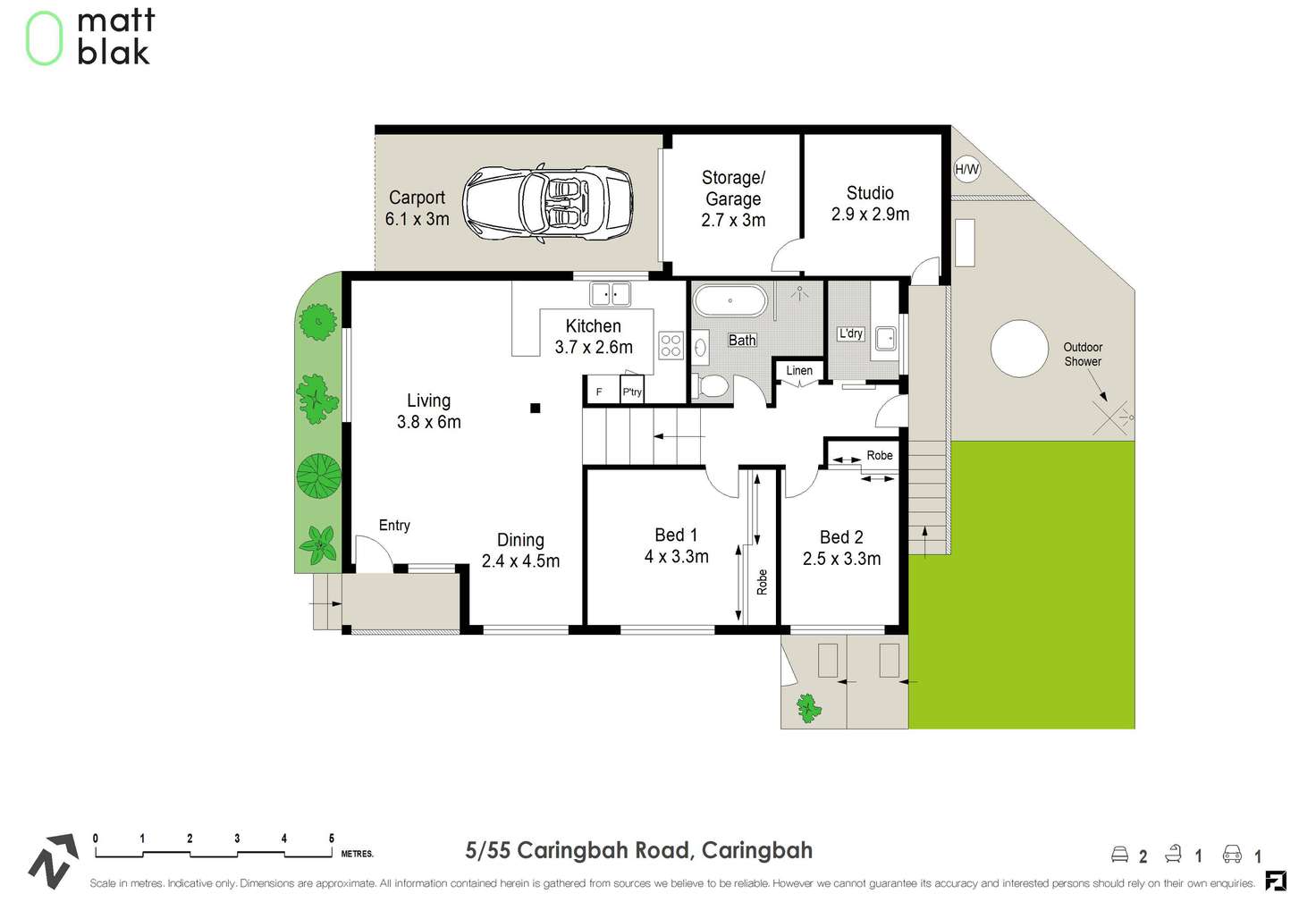 Floorplan of Homely villa listing, 5/55 Caringbah Road, Caringbah NSW 2229