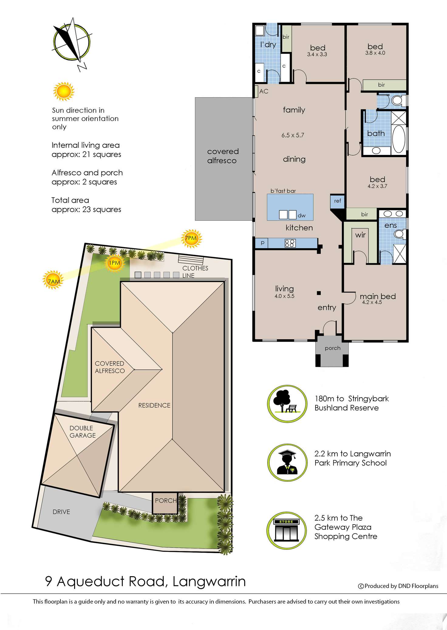 Floorplan of Homely house listing, 9 Aqueduct Road, Langwarrin VIC 3910