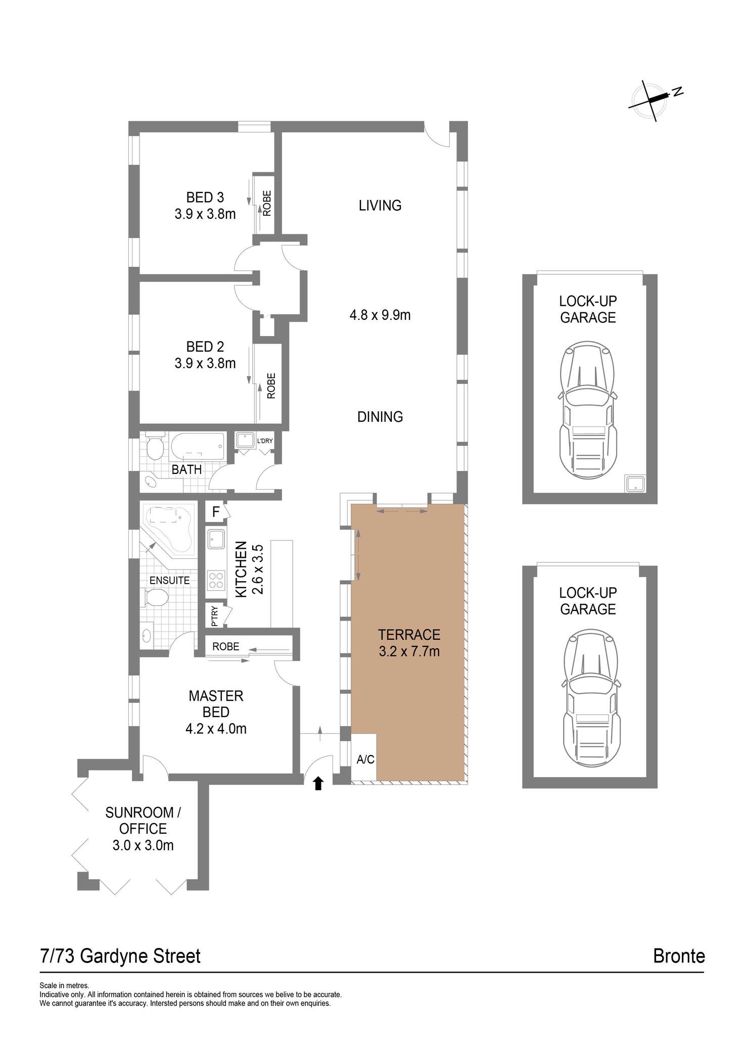 Floorplan of Homely apartment listing, 7/73 Gardyne Street, Bronte NSW 2024