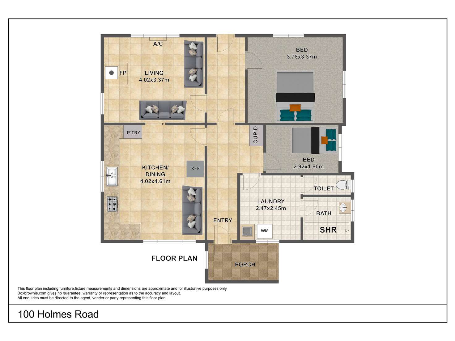 Floorplan of Homely lifestyle listing, 105 Holmes Road, Mardan VIC 3953