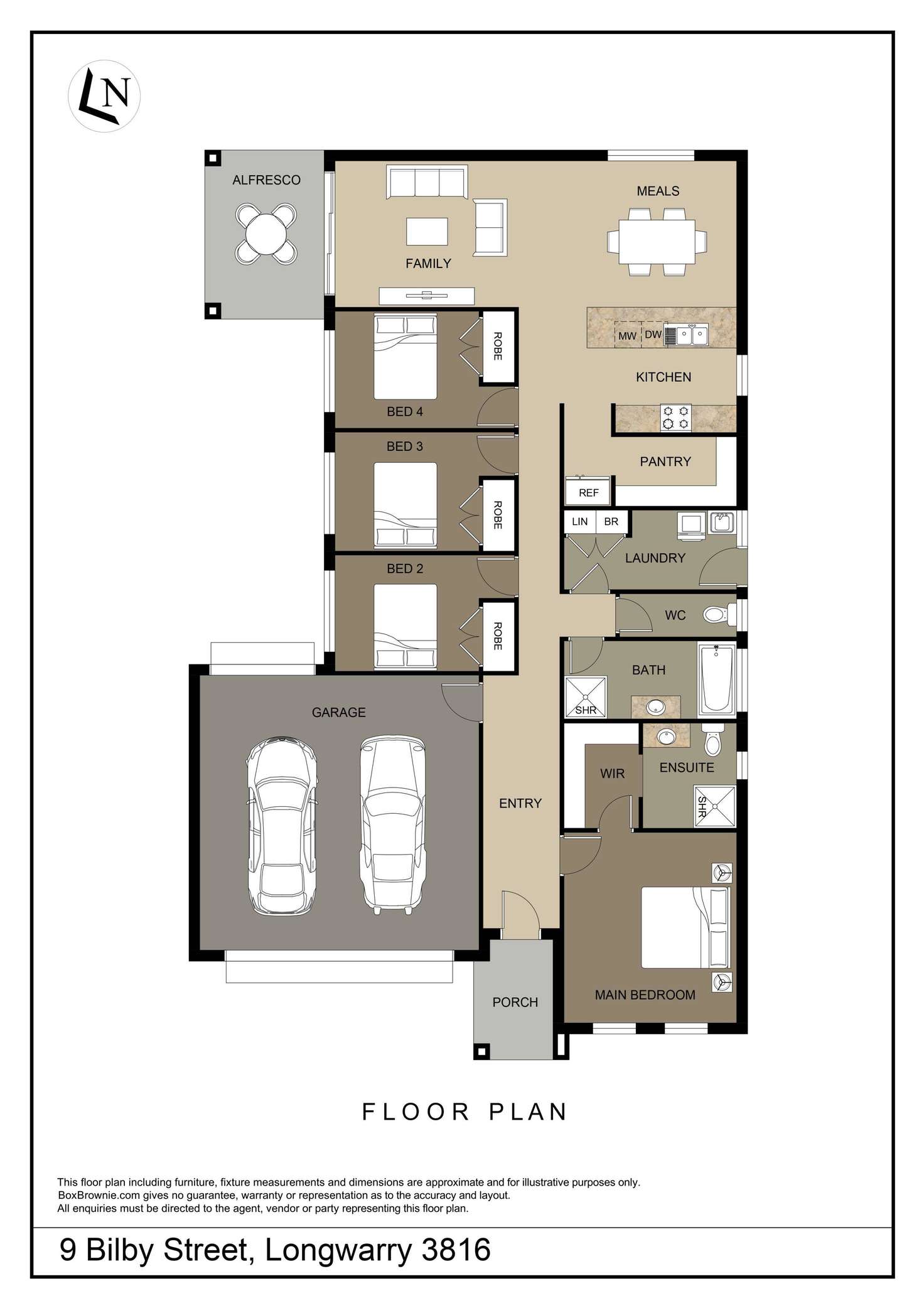 Floorplan of Homely house listing, 9 Bilby Street, Longwarry VIC 3816