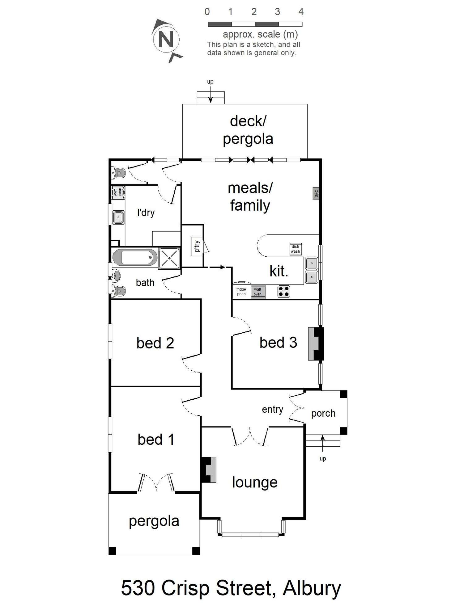 Floorplan of Homely house listing, 530 Crisp Street, Albury NSW 2640