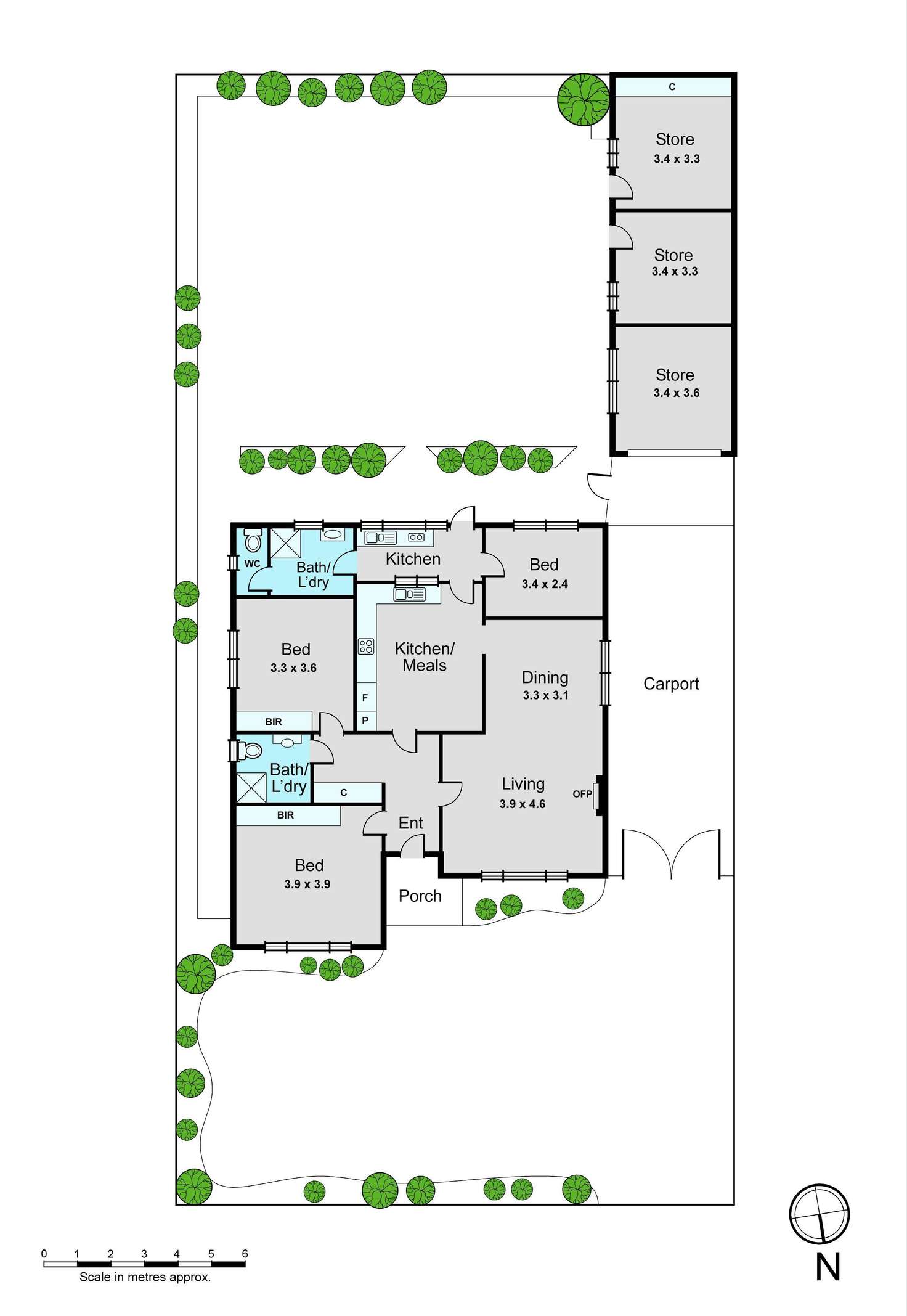 Floorplan of Homely house listing, 8 Beauford Street, Huntingdale VIC 3166
