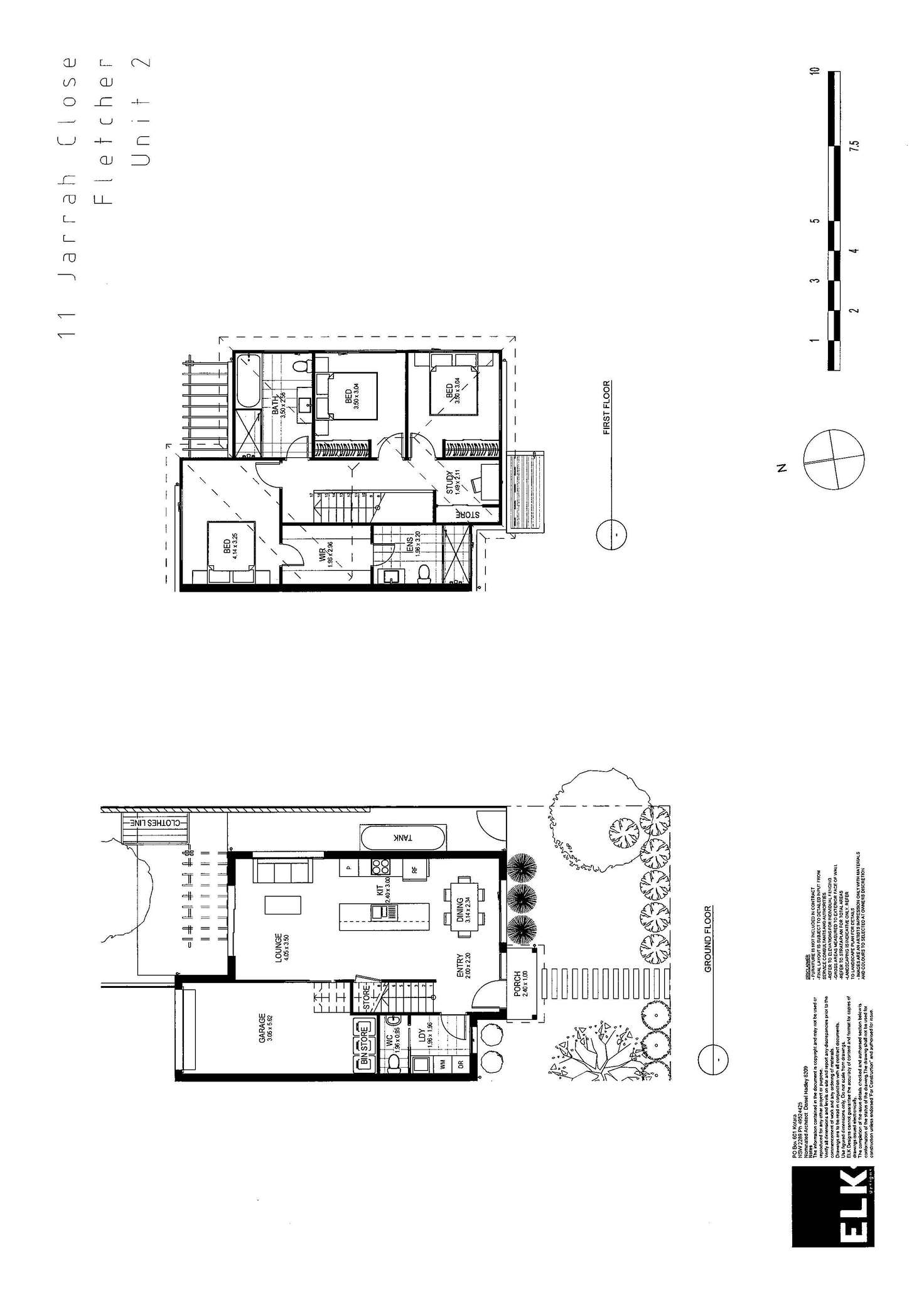 Floorplan of Homely townhouse listing, 2/11 Jarrah Close, Fletcher NSW 2287