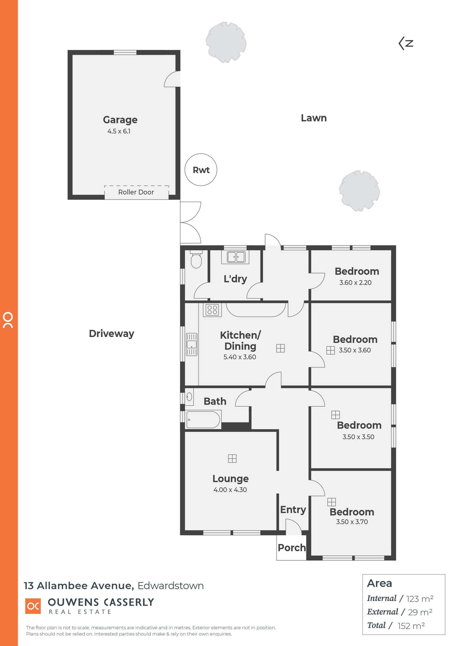 Floorplan of Homely house listing, 13 Allambee Avenue, Edwardstown SA 5039