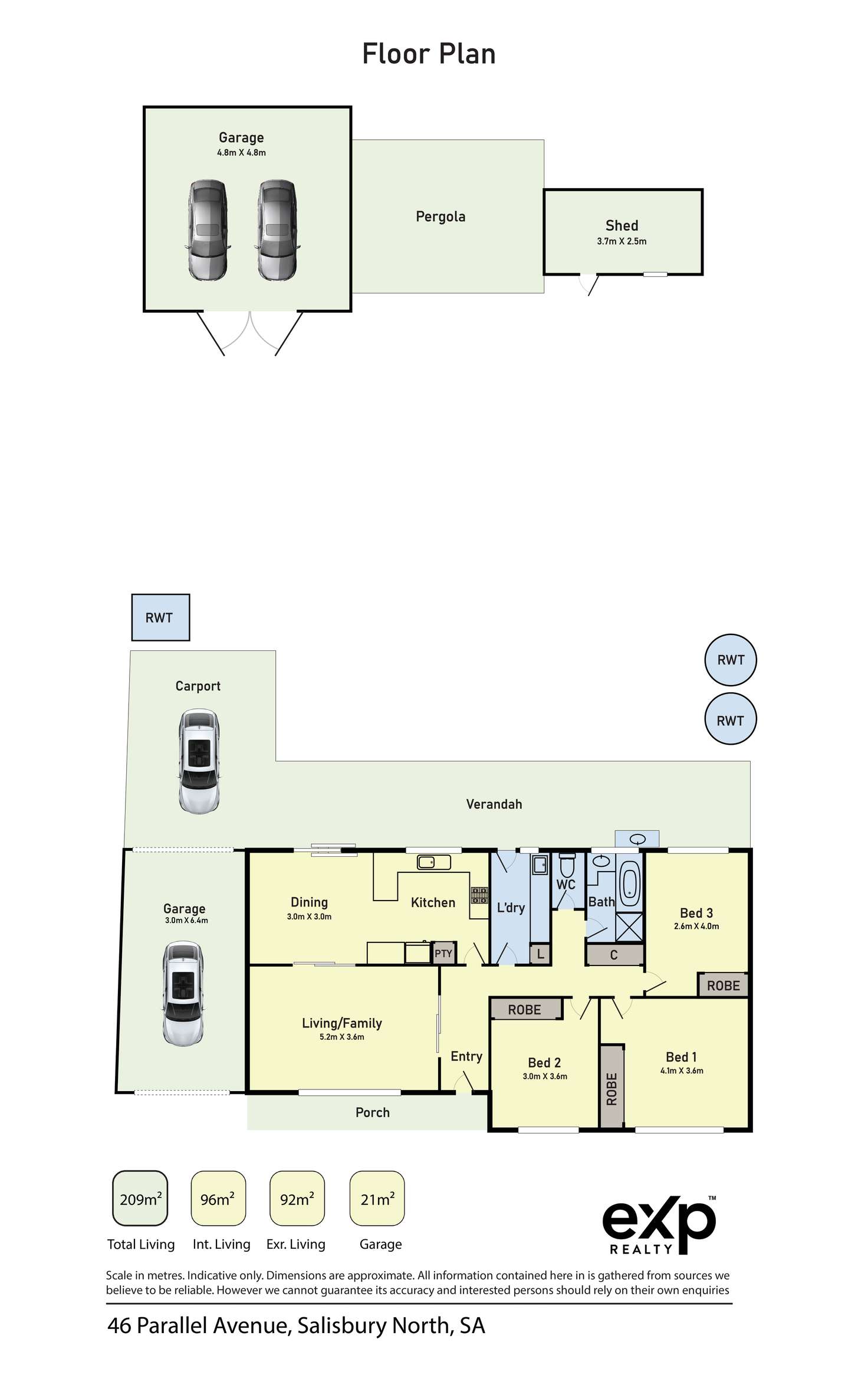 Floorplan of Homely house listing, 46 Parallel Avenue, Salisbury North SA 5108
