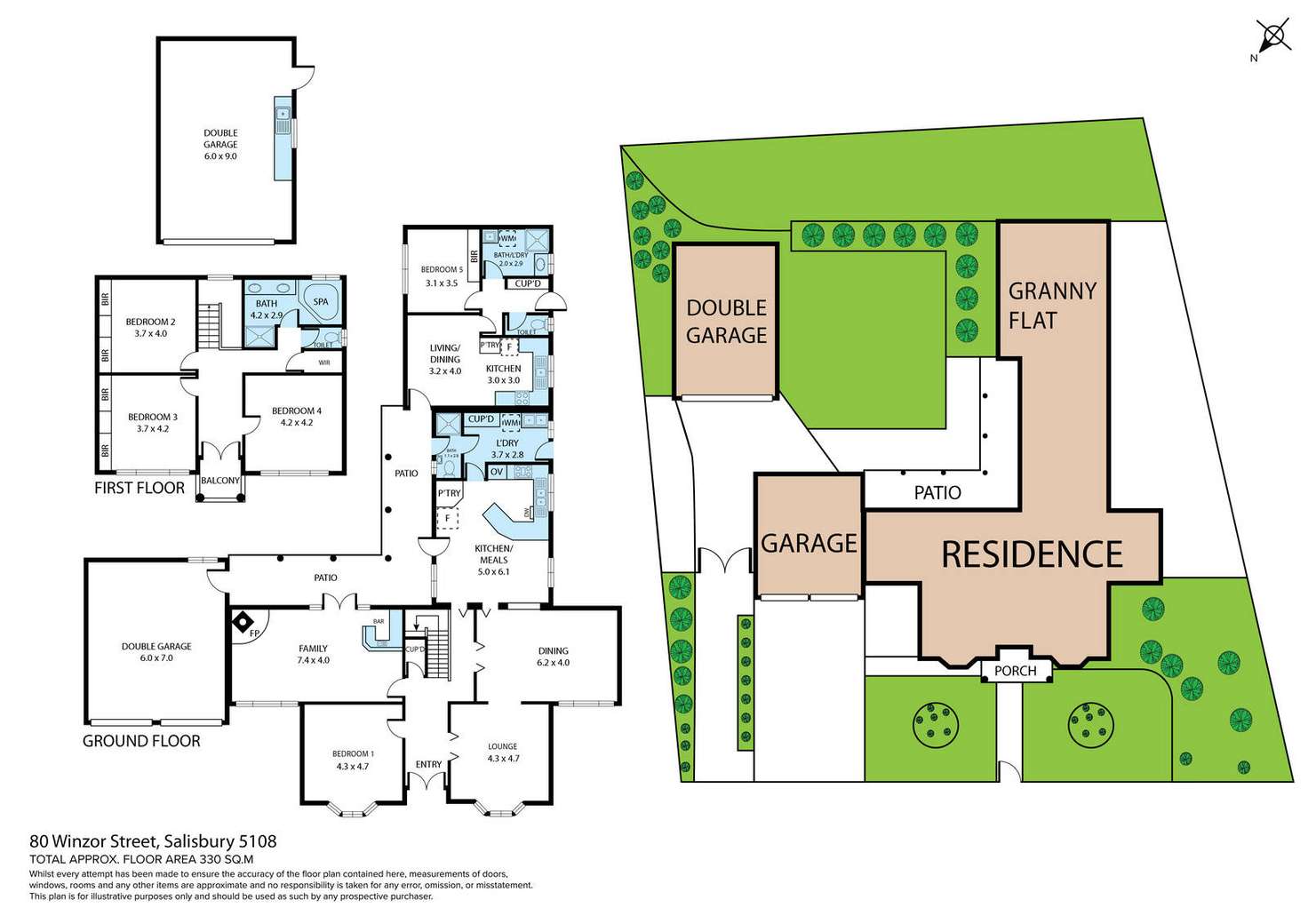 Floorplan of Homely house listing, 80 Winzor Street, Salisbury SA 5108