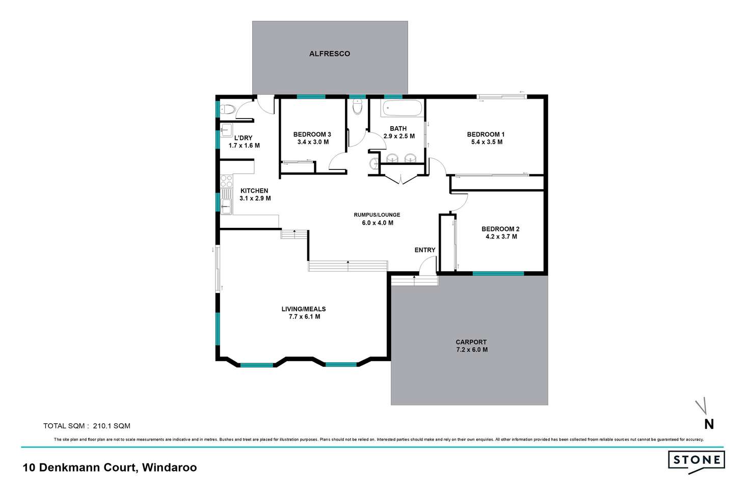 Floorplan of Homely house listing, 10 Denkmann Court, Windaroo QLD 4207