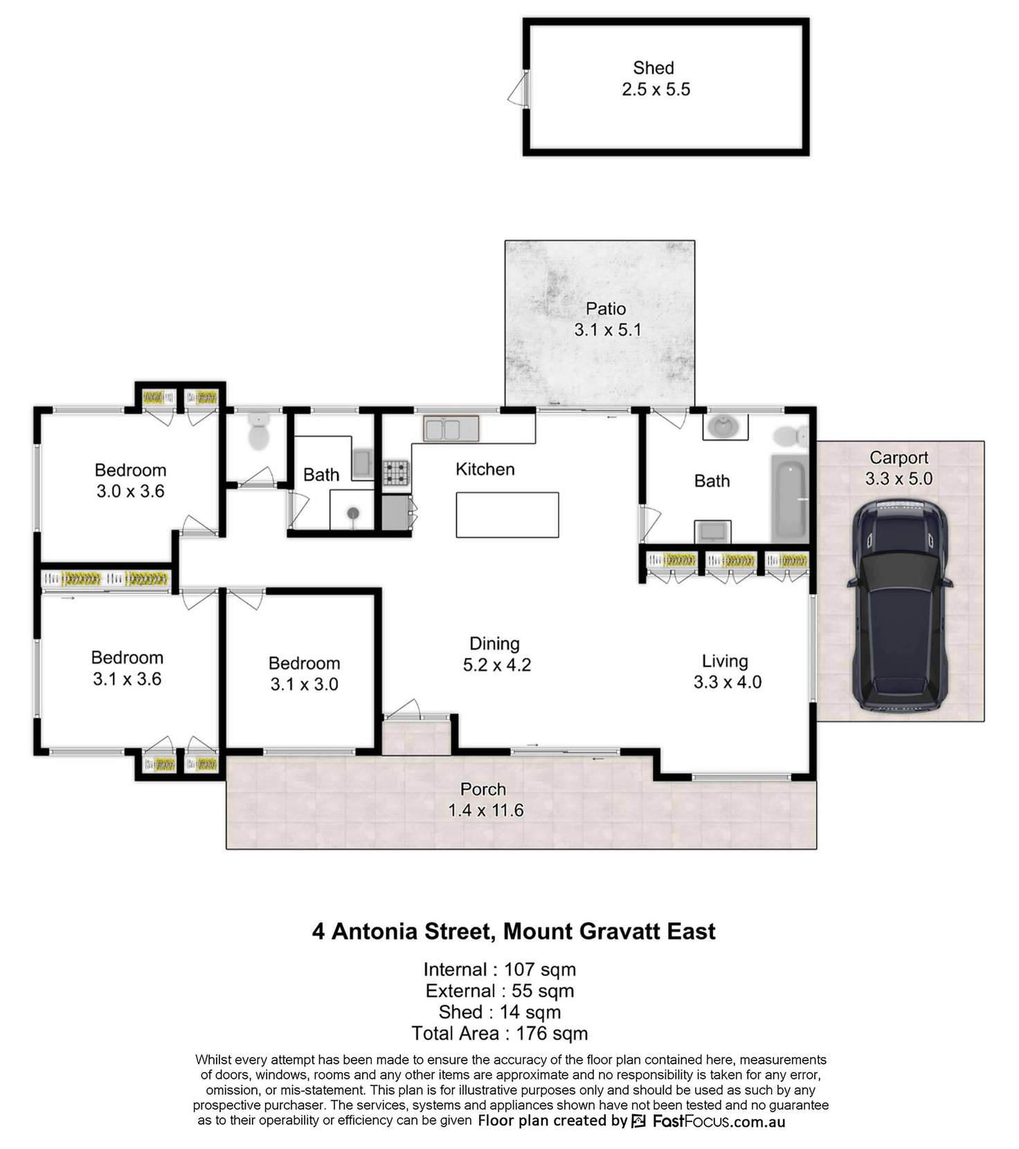 Floorplan of Homely house listing, 4 Antonia Street, Mount Gravatt East QLD 4122