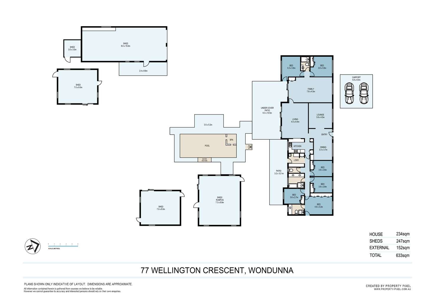 Floorplan of Homely house listing, 77 Wellington Crescent, Wondunna QLD 4655