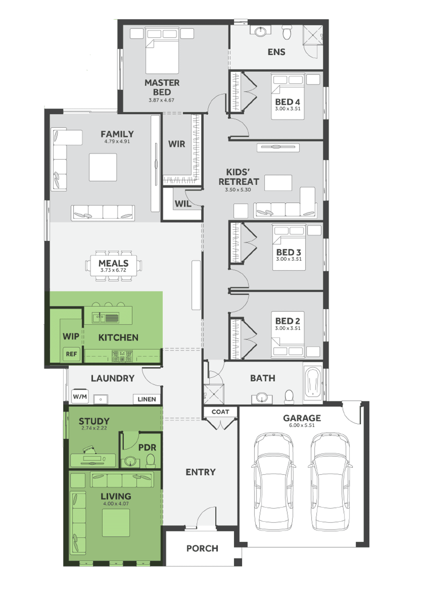 Floorplan of Homely house listing, 8 Roehampton Drive, Strathtulloh VIC 3338