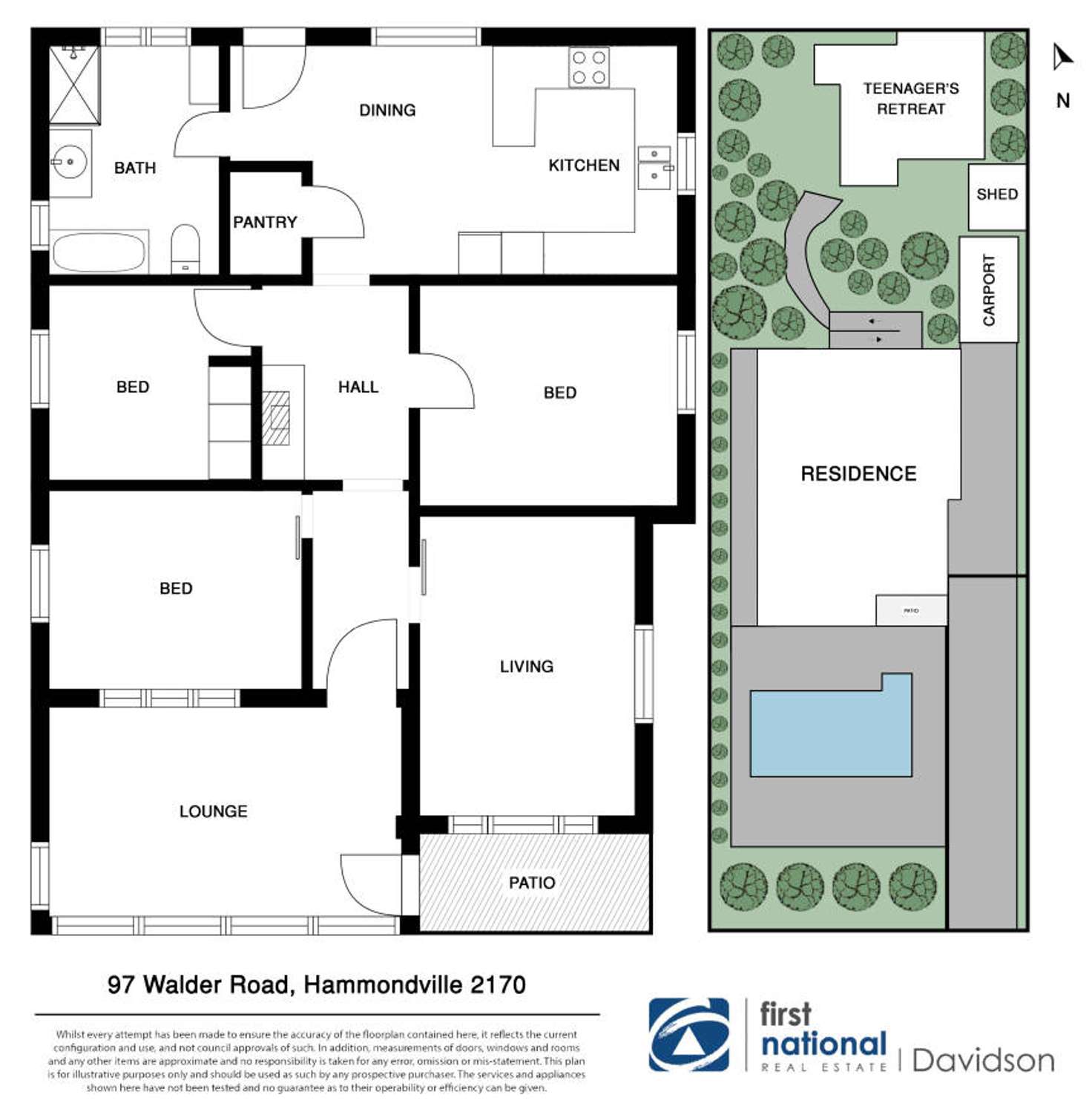 Floorplan of Homely house listing, 97 Walder Road, Hammondville NSW 2170
