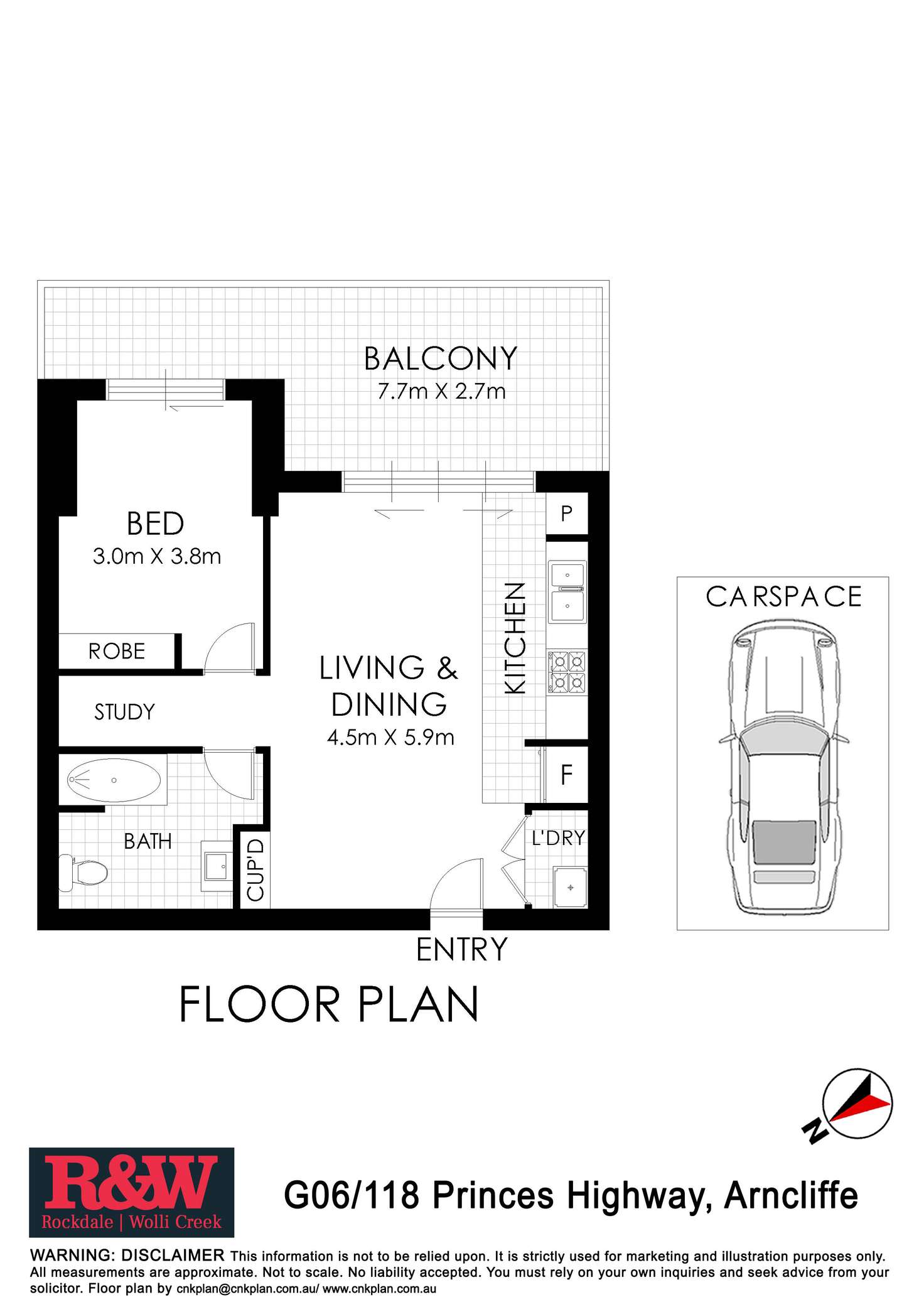 Floorplan of Homely apartment listing, G06/118 Princes Highway, Arncliffe NSW 2205