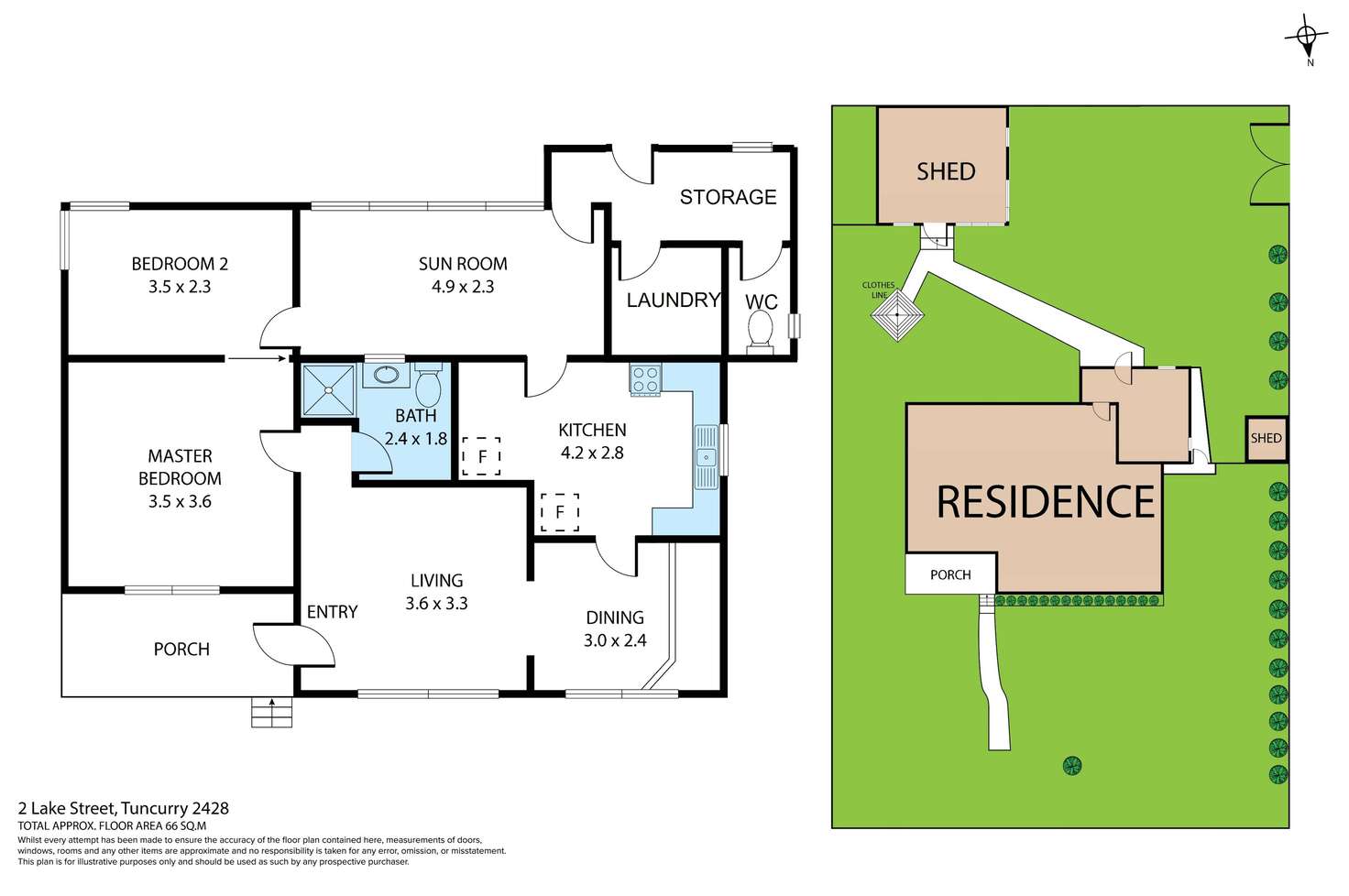 Floorplan of Homely house listing, 2 Lake Street, Tuncurry NSW 2428