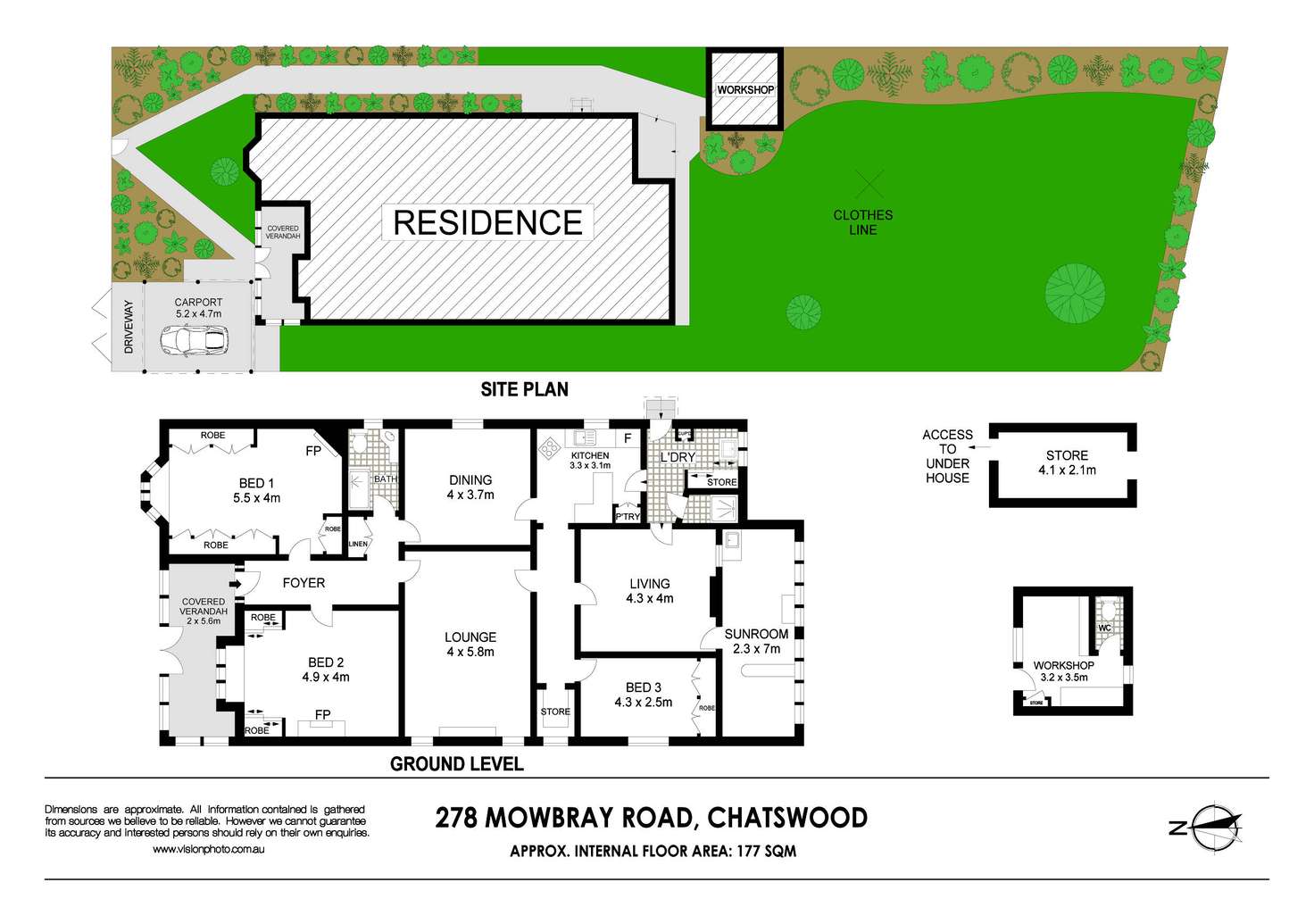 Floorplan of Homely house listing, 278 Mowbray Road, Artarmon NSW 2064
