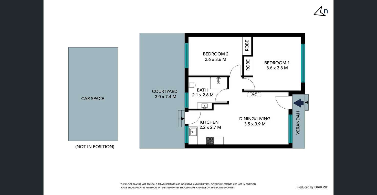 Floorplan of Homely unit listing, 3/162 Station Street, Lalor VIC 3075