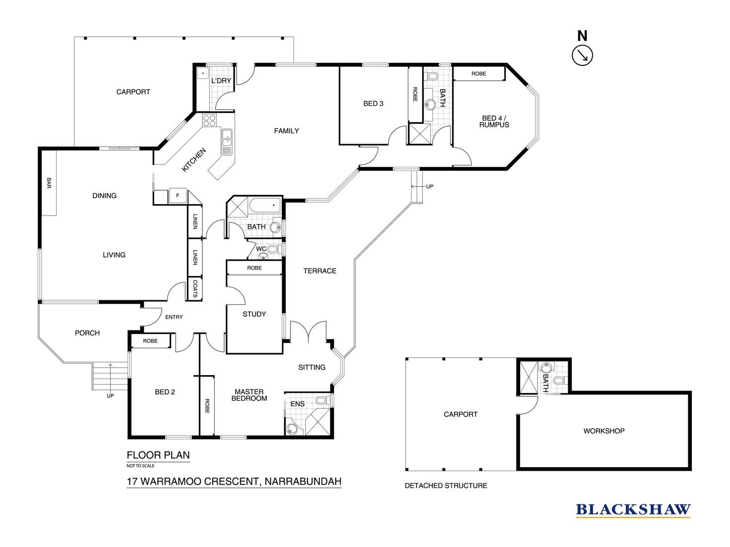 Floorplan of Homely house listing, 17 Warramoo Crescent, Narrabundah ACT 2604