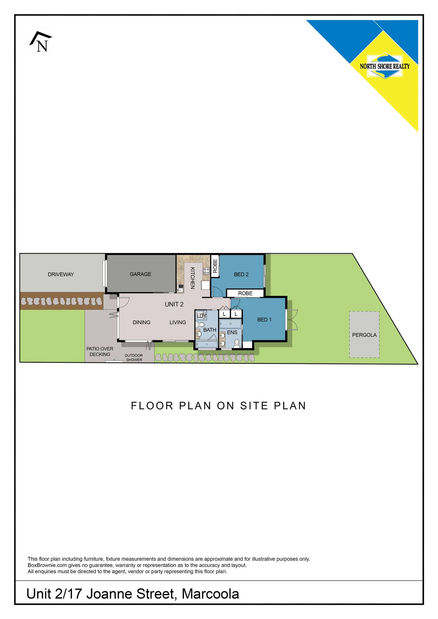 Floorplan of Homely unit listing, 2/17 Joanne Street, Marcoola QLD 4564