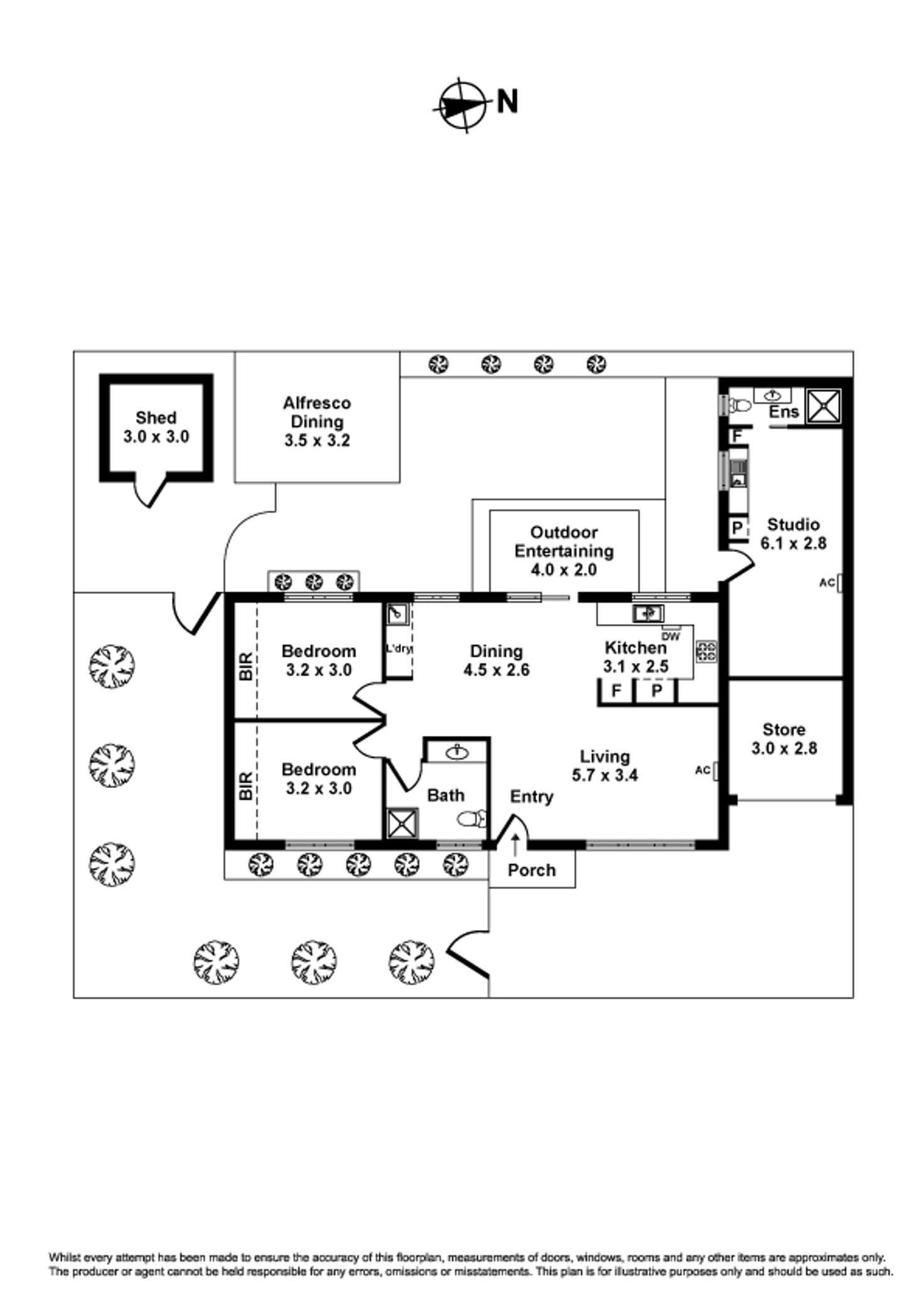 Floorplan of Homely unit listing, 2/15 Hancock Street, Altona VIC 3018