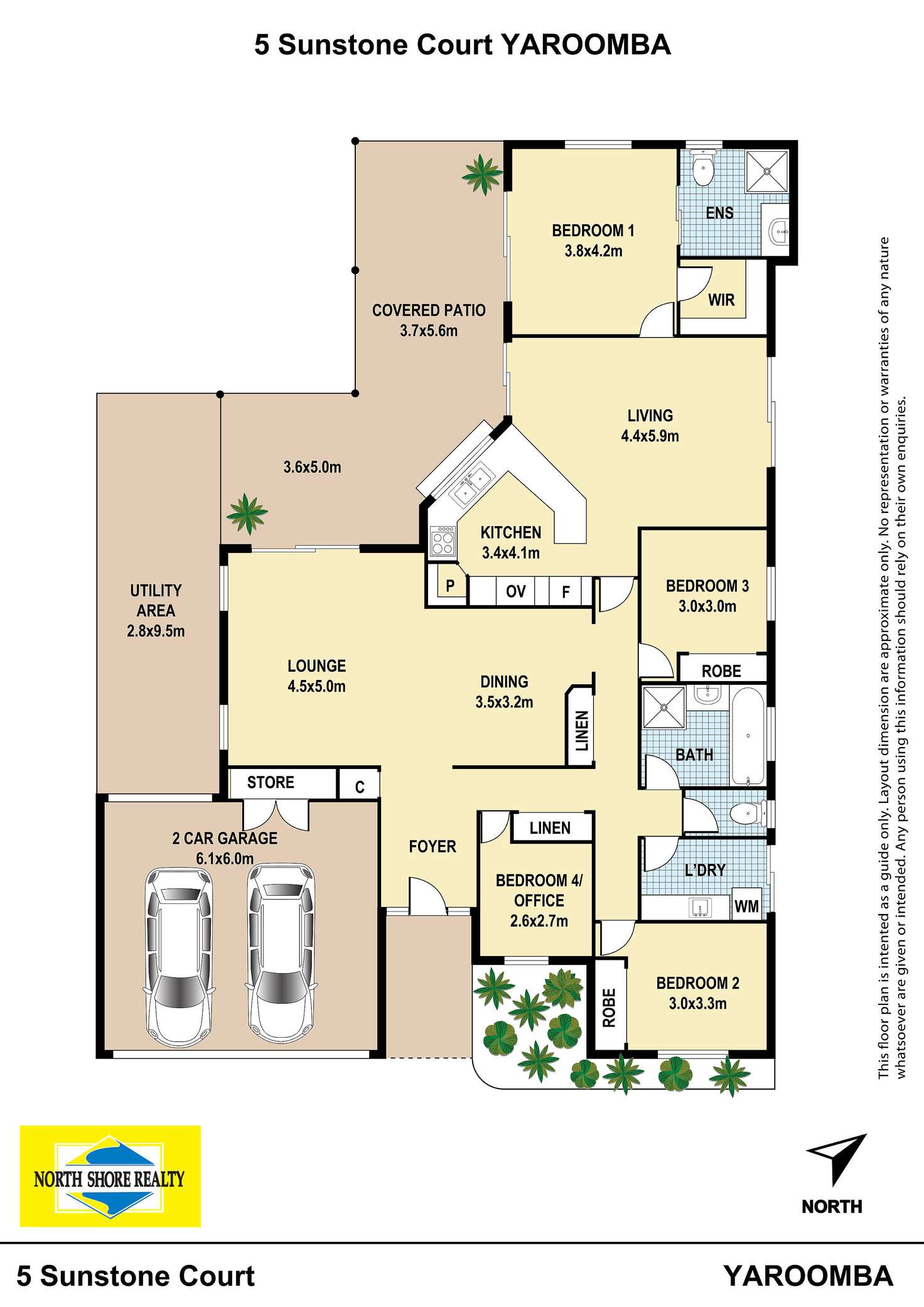 Floorplan of Homely house listing, 5 Sunstone Court, Yaroomba QLD 4573