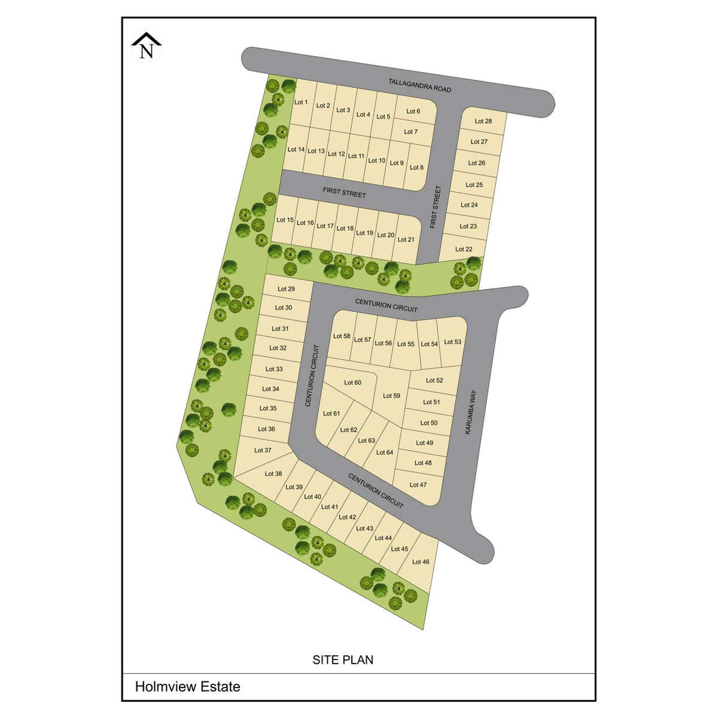 Floorplan of Homely residentialLand listing, LOT 1 - 64 Holmview Estate, Holmview QLD 4207