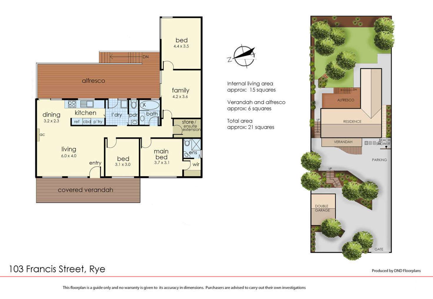 Floorplan of Homely house listing, 103 Francis Street, Rye VIC 3941