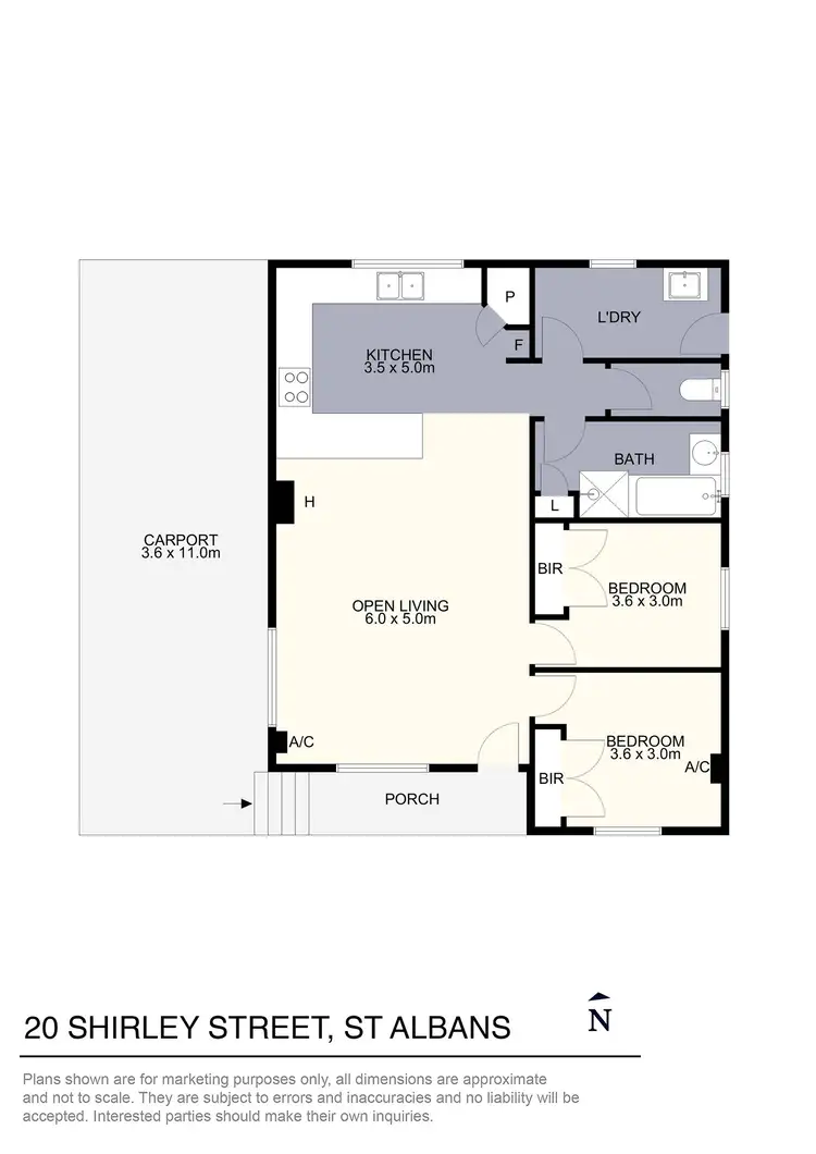 Floorplan of Homely house listing, 20 Shirley Street, St Albans VIC 3021