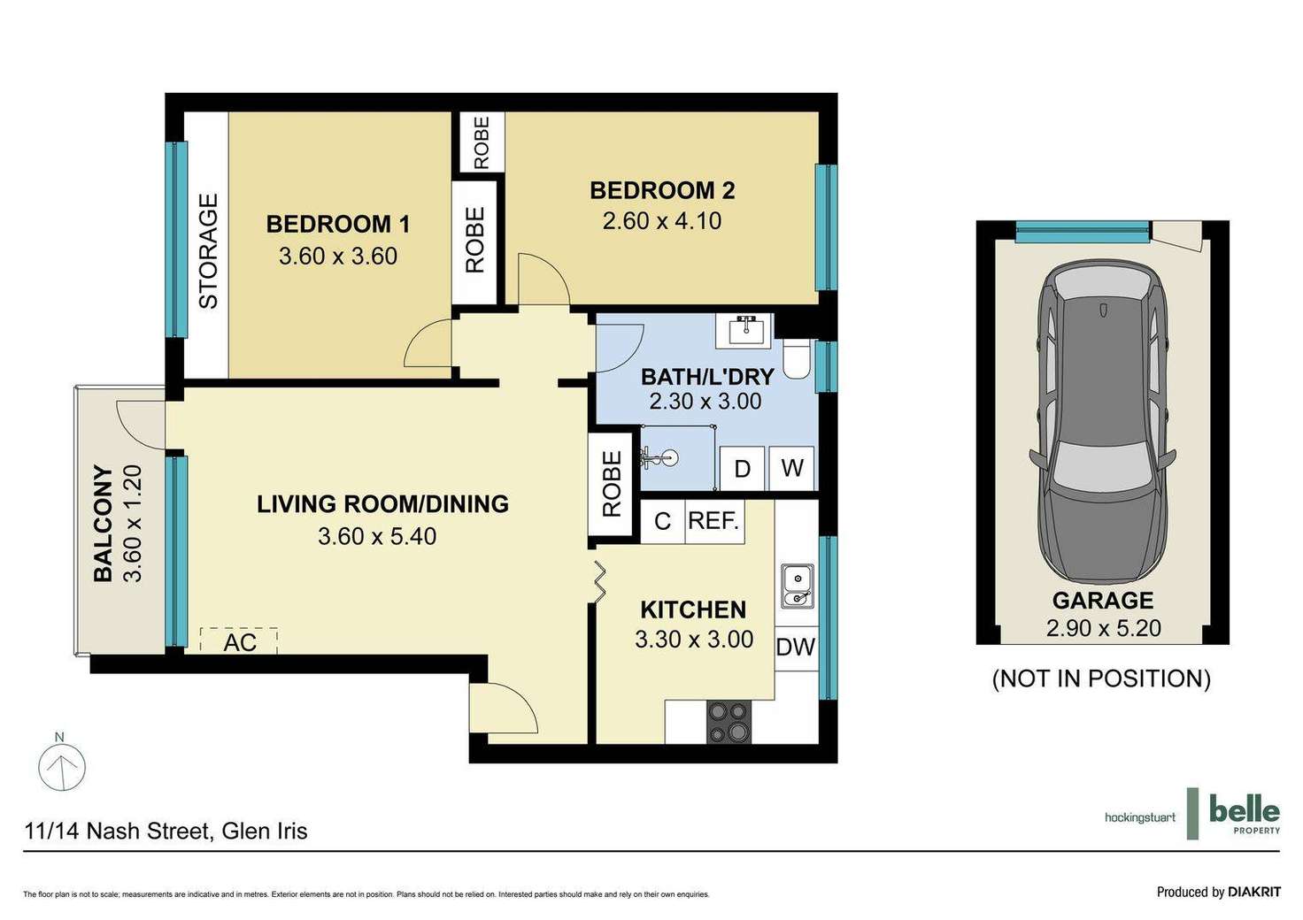 Floorplan of Homely apartment listing, 11/14-16 Nash Street, Glen Iris VIC 3146