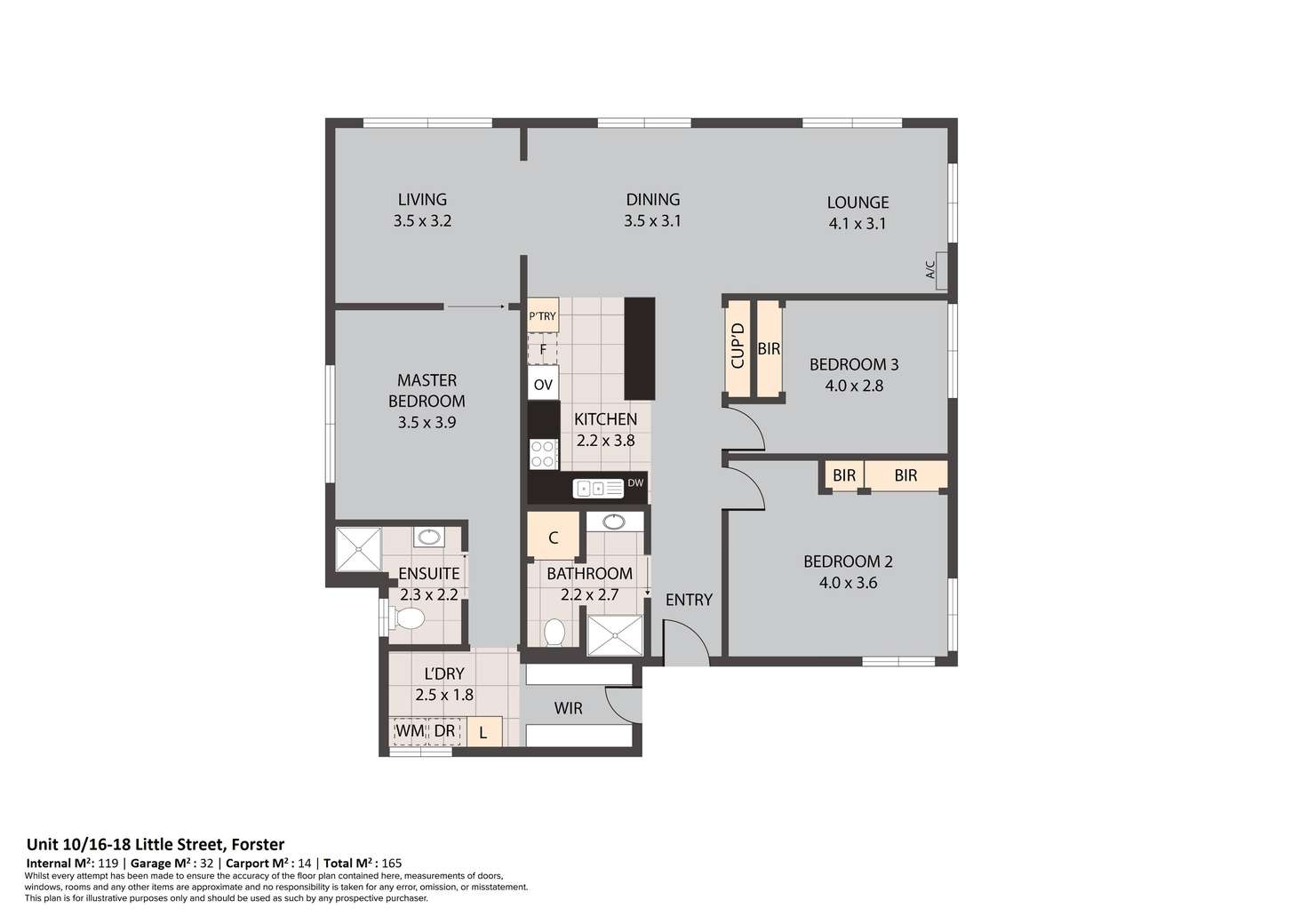 Floorplan of Homely unit listing, 10/16-18 Little Street, Forster NSW 2428