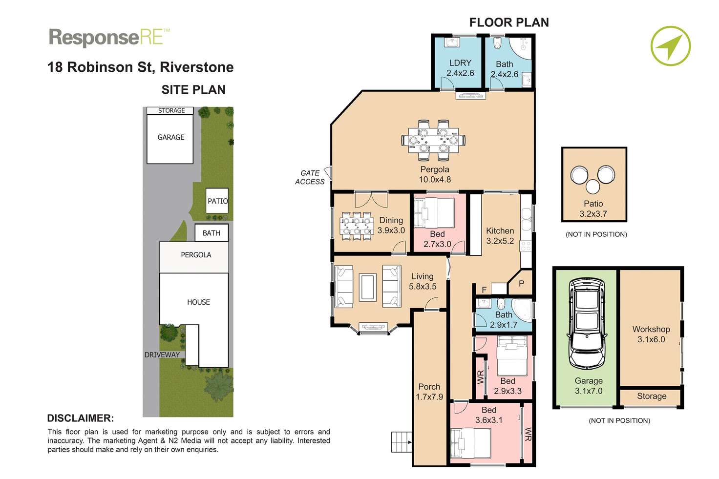 Floorplan of Homely house listing, 18 Robinson Street, Riverstone NSW 2765