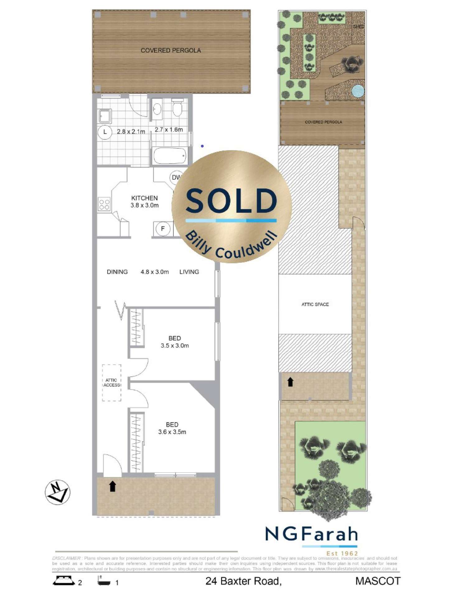 Floorplan of Homely house listing, 24 Baxter Road, Mascot NSW 2020